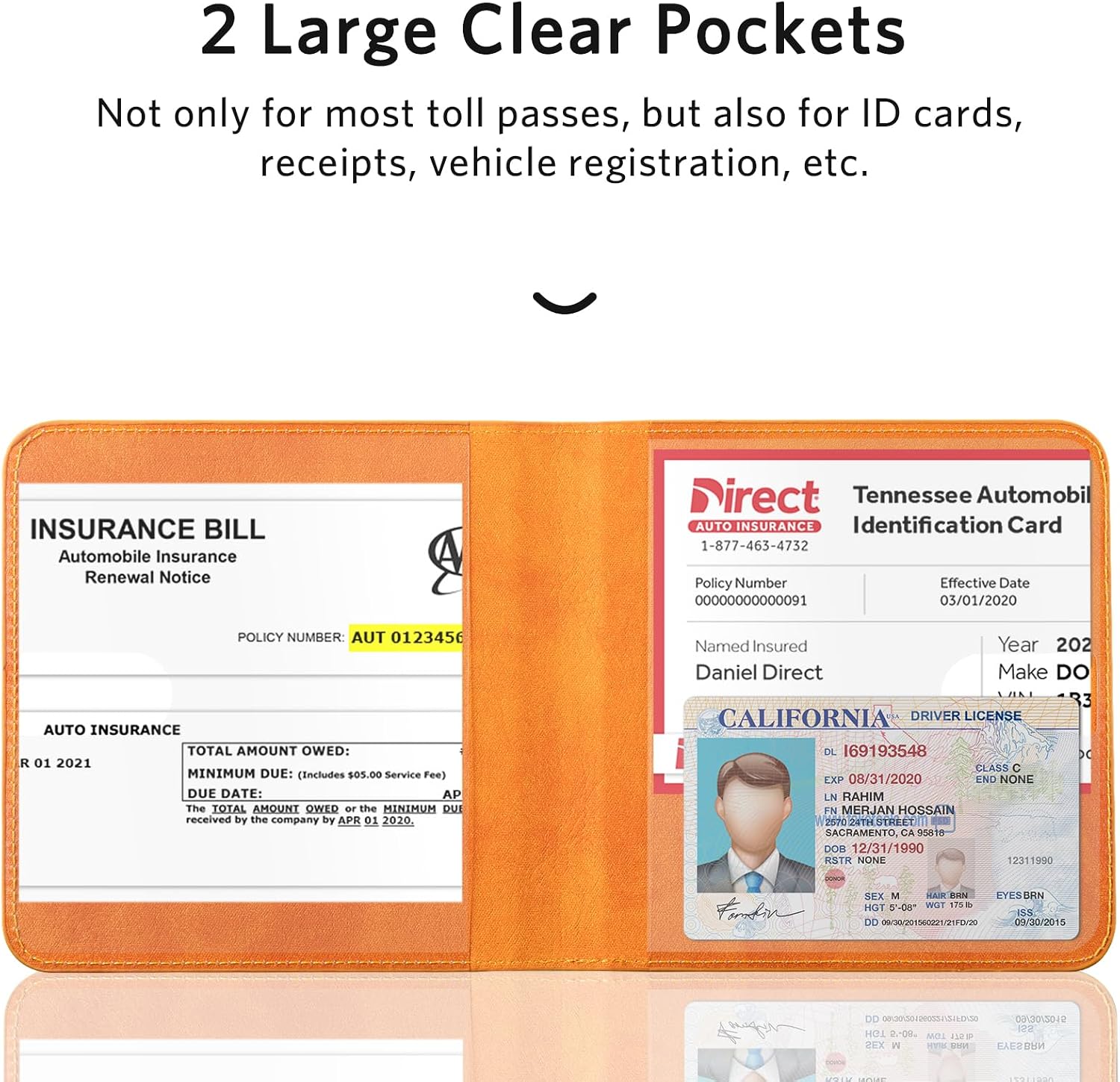 CoBak Car Registration and Insurance Holder for Men and Women image 2