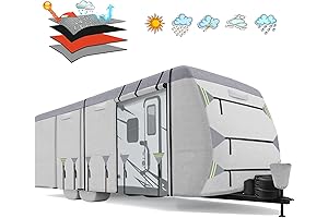 28ft Travel Trailer RV Cover - Extra Thick 900D Top