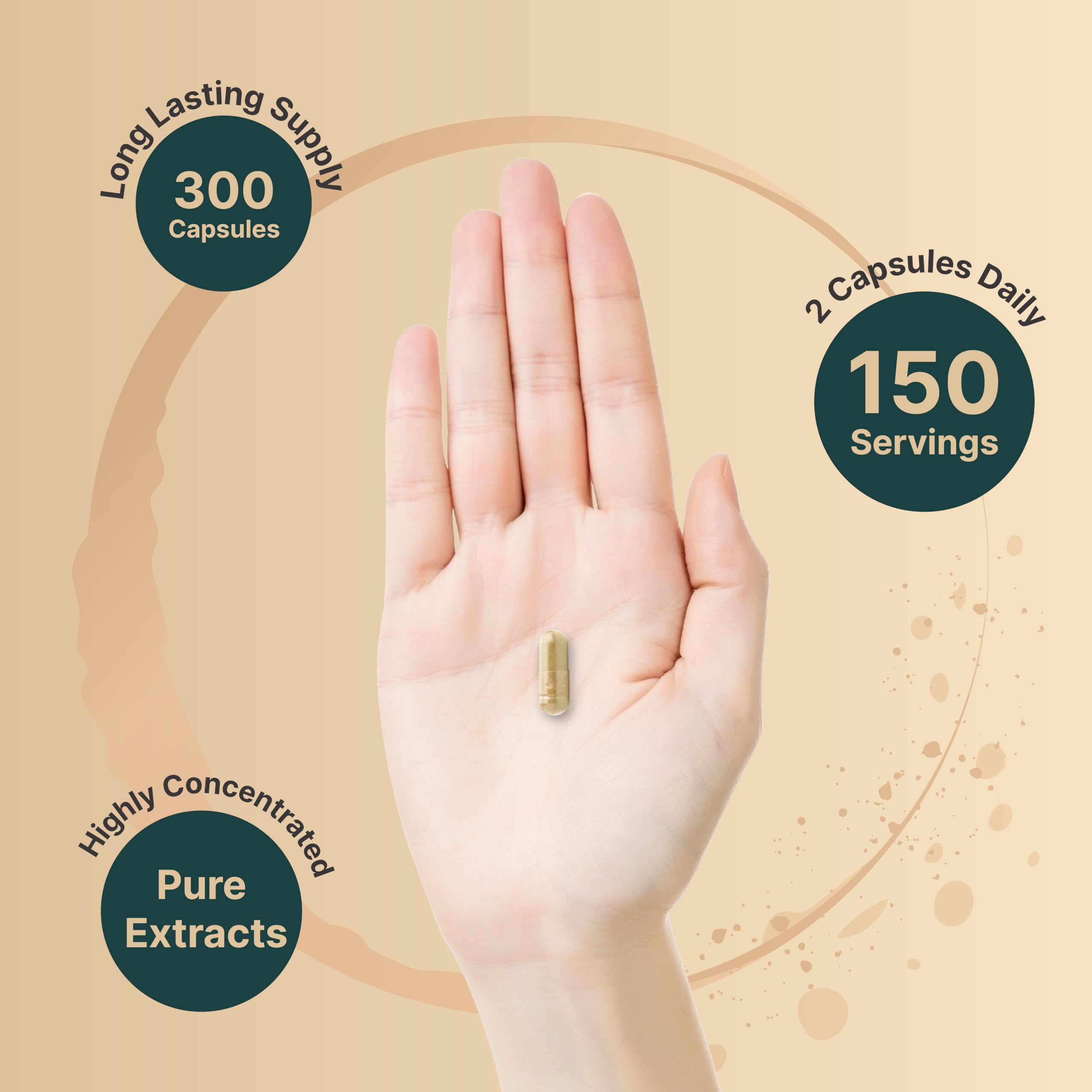 NatureBell Ginkgo Biloba with Panax Ginseng 300 Capsules – Max Strength Ginko Biloba Extract Supplements - Promotes Memory, Focus, and Brain Health* — Amazon image 4