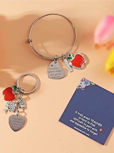 Miniatura 6 de Long tiantian Llavero de pulsera para profesores, regalos de agradecimiento para profesores, regalos de agradecimiento en el día del profesor,