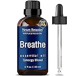 Breathe Essential Oil Blend 60 ml - Breath Sinus Relief with Menthol Oils - for Humidifiers, Diffusers, and Aromatherapy - Nexon Botanics