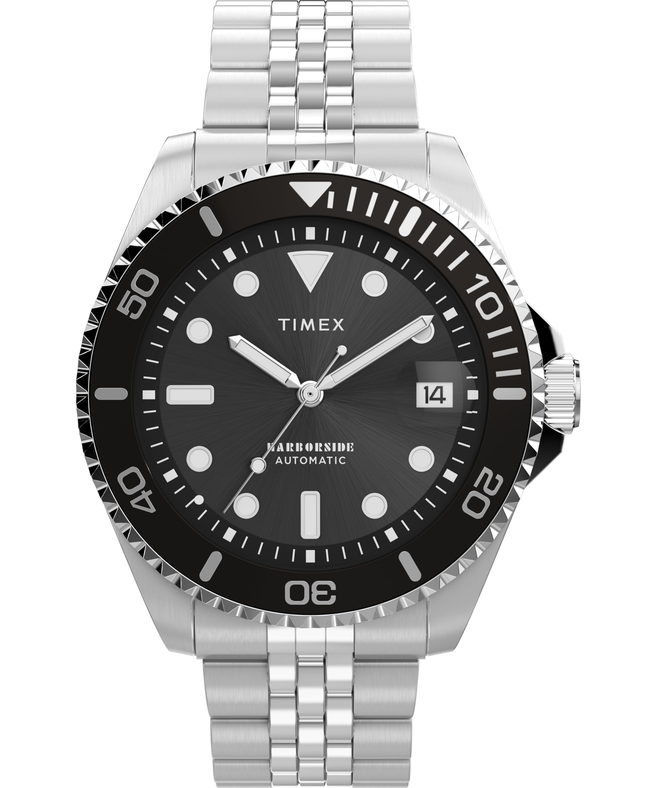 Timex Men's Harborside Automatic 40mm Stainless Steel Bracelet Watch TW2Y50900