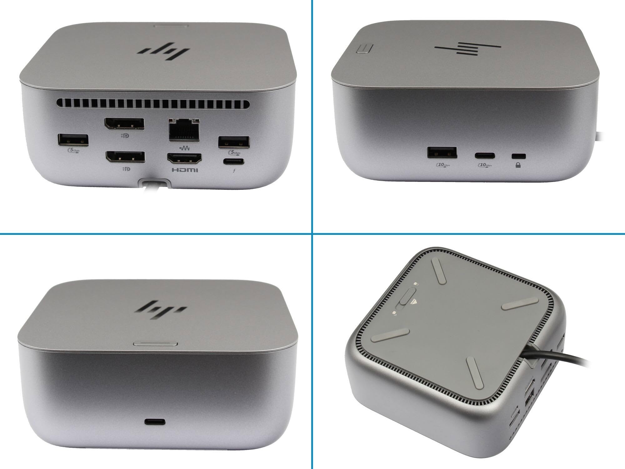 HP P34015-001 Original Thunderbolt 4 Port Replikator | inkl. 120W Netzteil für Elite Dragonfly G2, EliteBook , x360 1030 G8, Envy 17-ch0000, x360 15-es0000, ZBook Firefly 15 G8