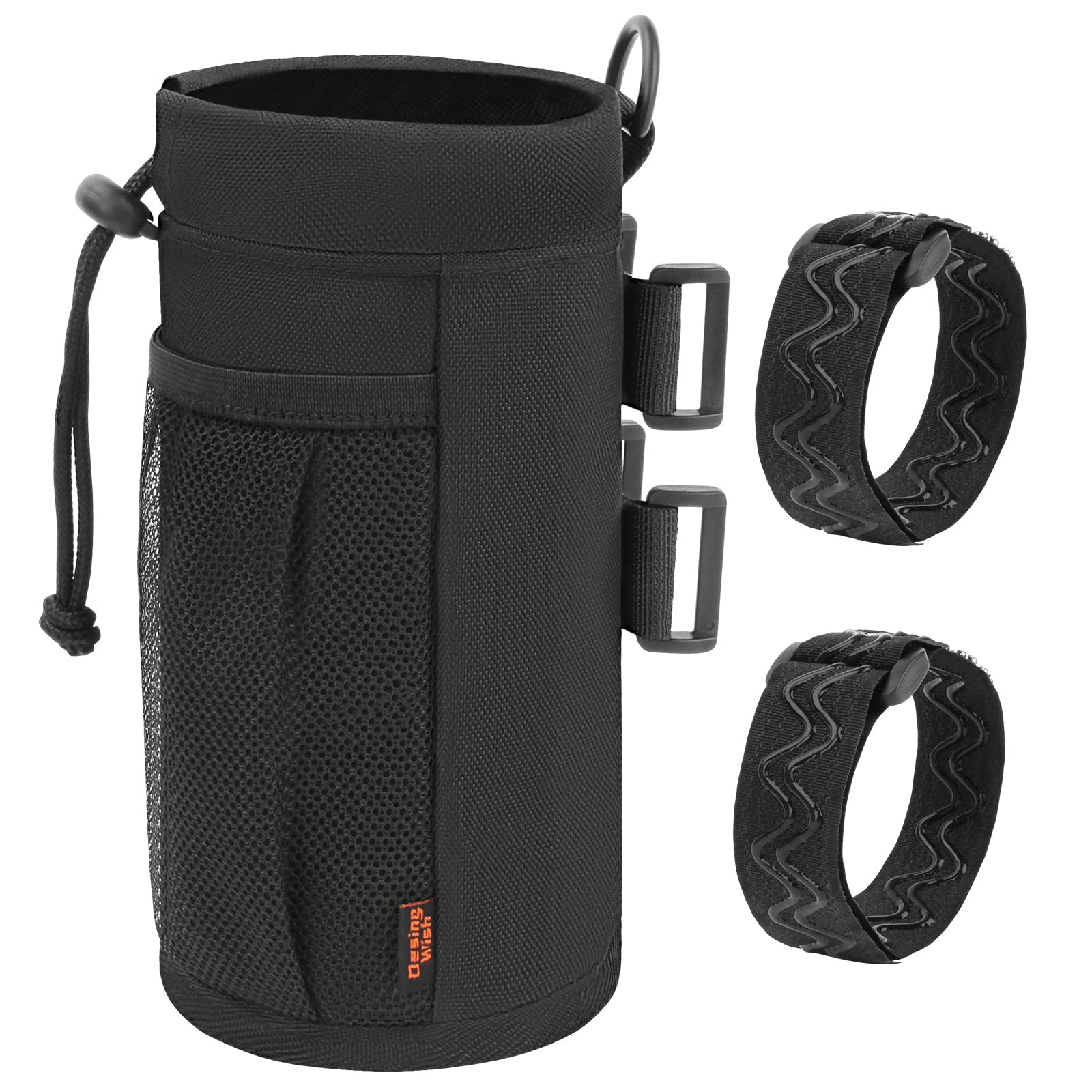 Portabottiglie per bicicletta, portabottiglie da 470-680 g, con cinghie antiscivolo rimovibili, diversi metodi di installazione, portabottiglie isolato per mountain bike, bici da strada,