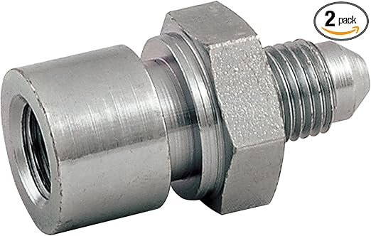 Allstar Performance ALL50100 3/16" Inverted Flare Brake Line Adapter, Zinc