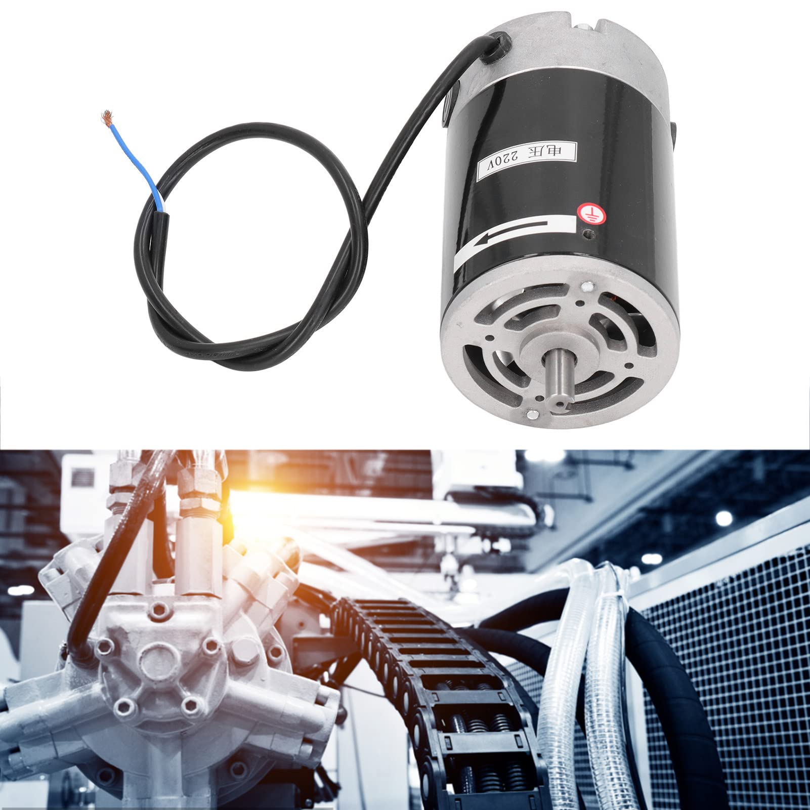 Mini-Drehmaschinenmotor 550W Elektromotor 6000 U/min Geräuscharm für Werkzeugmaschinen Industriemotor 83x158mm