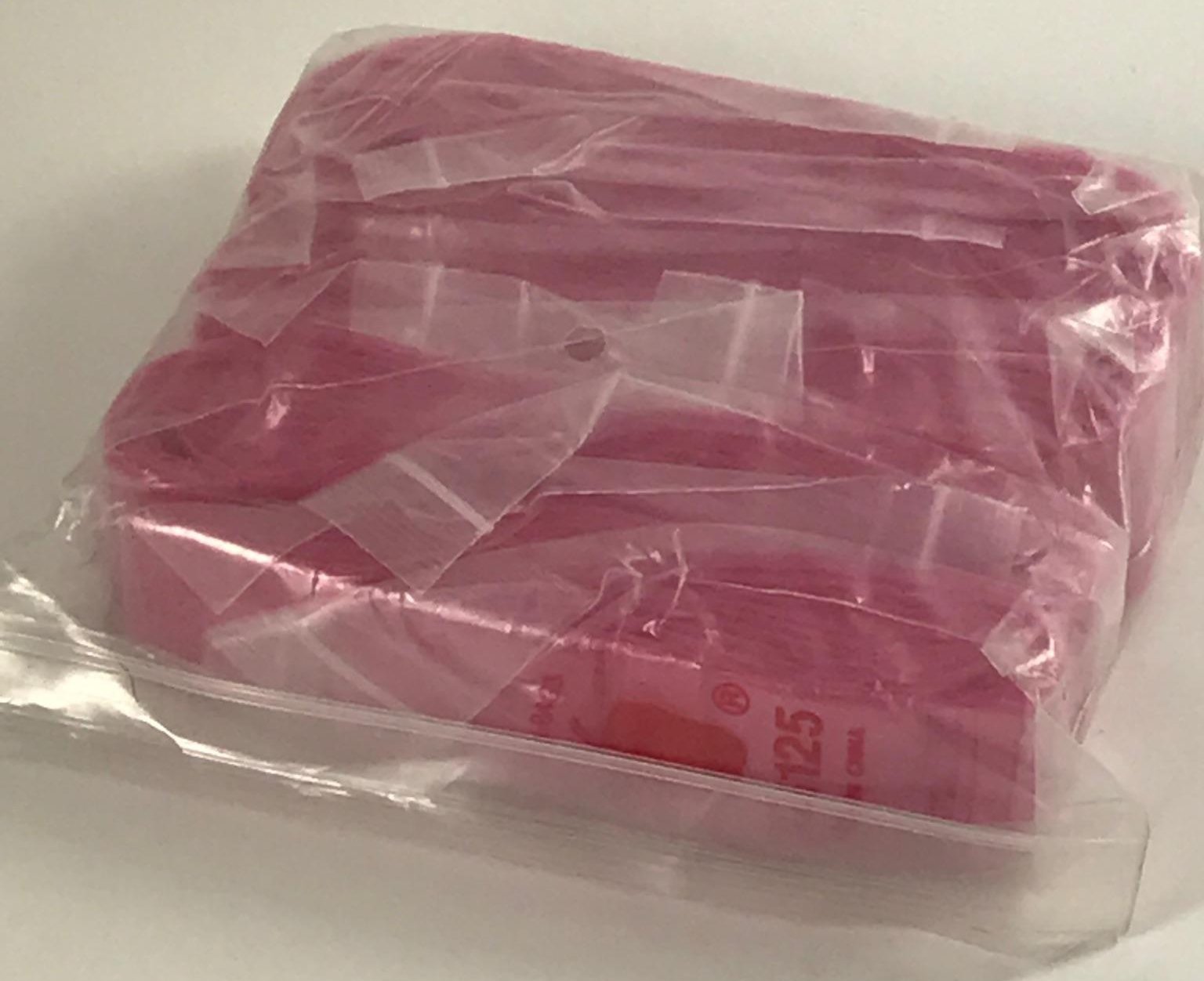 125125 Mini Ziplock Bags 1000 Baggies 1.25" X 1.25" (10pks) Bulk (Pink)