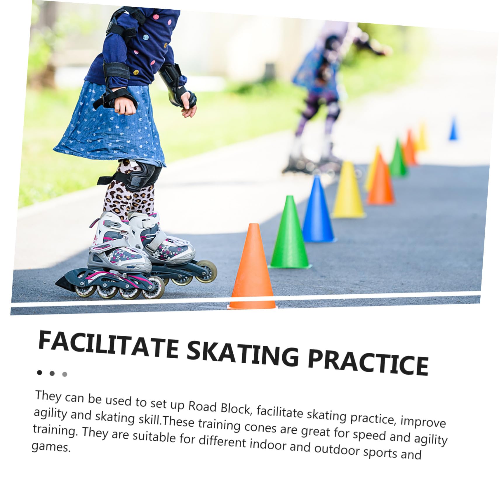20 CôNes D'EntraîNement pour Patinage À roulettes Mini CôNes D'Agilité Plastique ColoréS pour Sports ExtéRieurs Et IntéRieurs