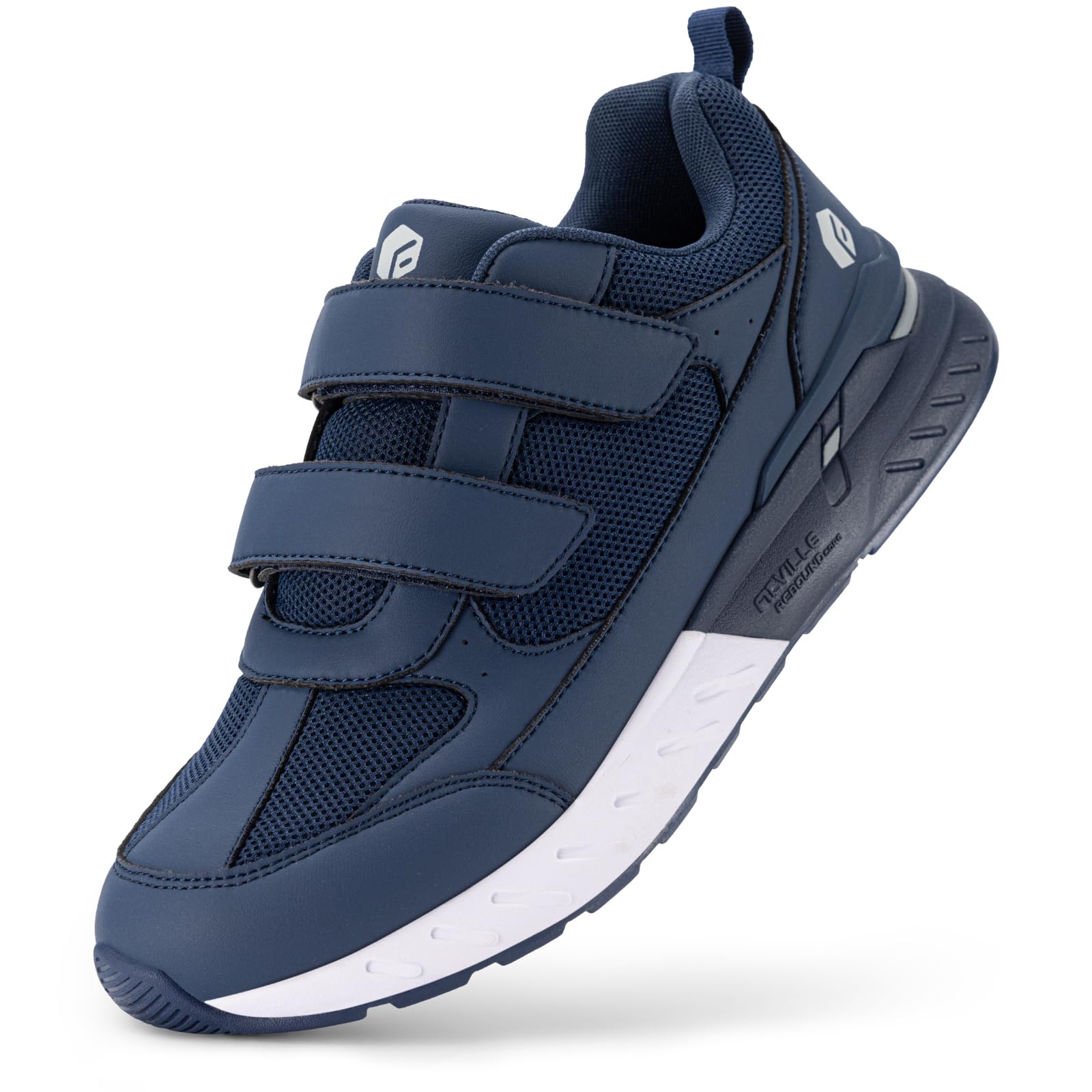 FitVille Schuhe Herren Extra Weite Sneaker mit Klettverschluss Bequem Walkingschuhe für breite platt Füßen