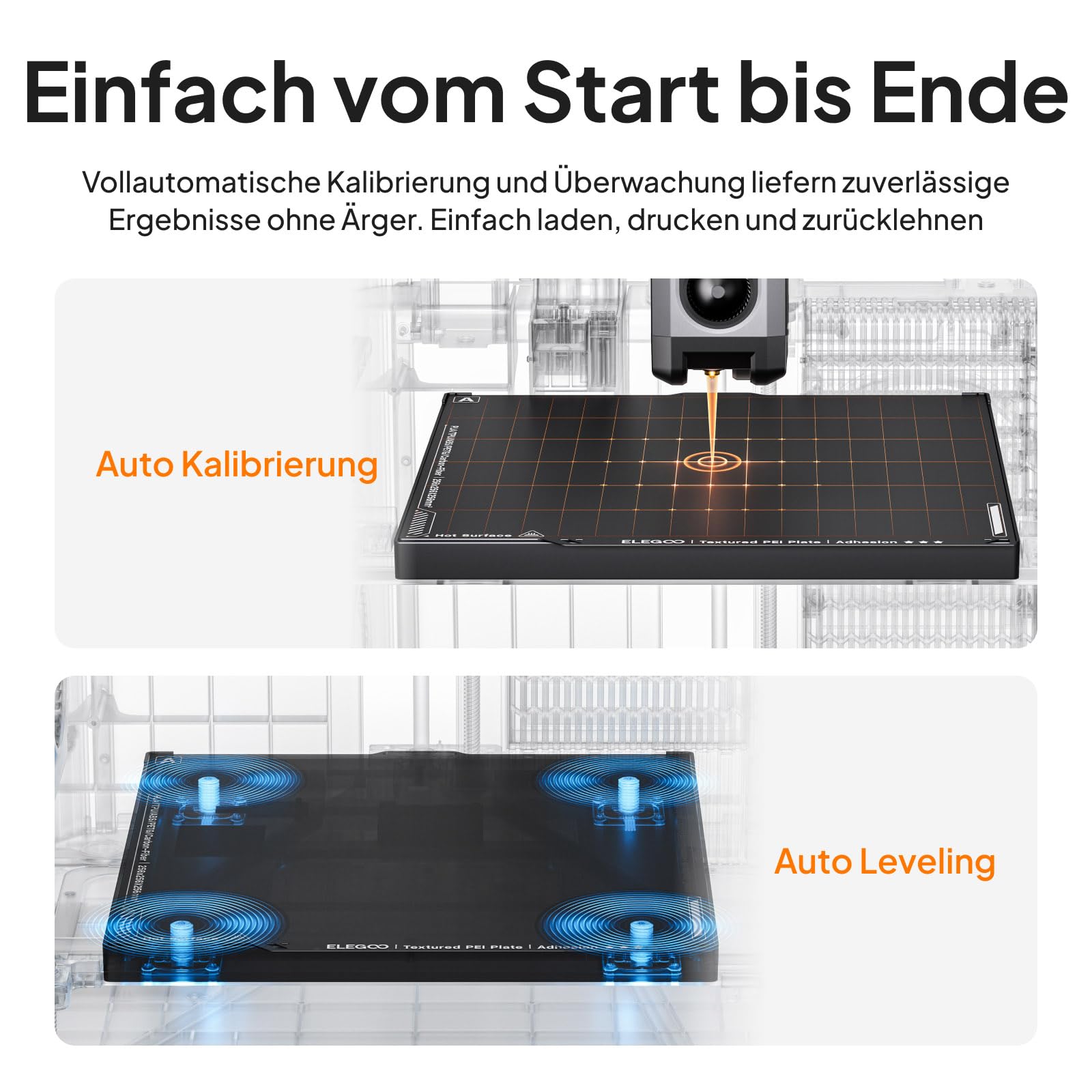 ELEGOO Centauri Carbon 2 Combo 3D Drucker Mehrfarbig, 256x256x256mm | 500mm/s Hochgeschwindigkeit, Mit CANVAS, Automatische Nivellierung, 350°C Hochtemperaturdüse, Mehrfarbendruck