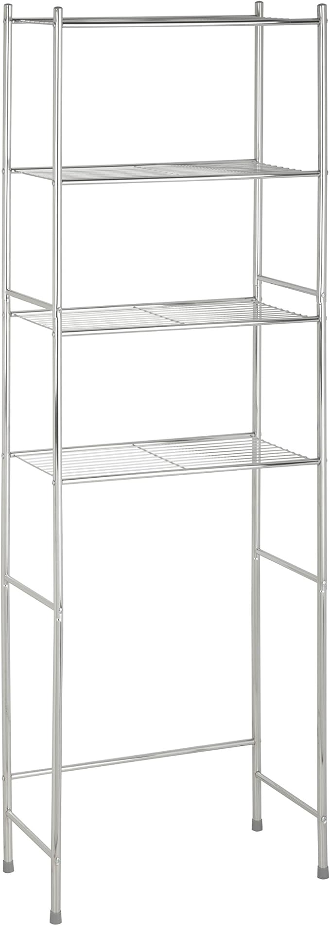 HoneyCanDo 4Tier Space Saver Shelf, Chrome, 24.02" L x