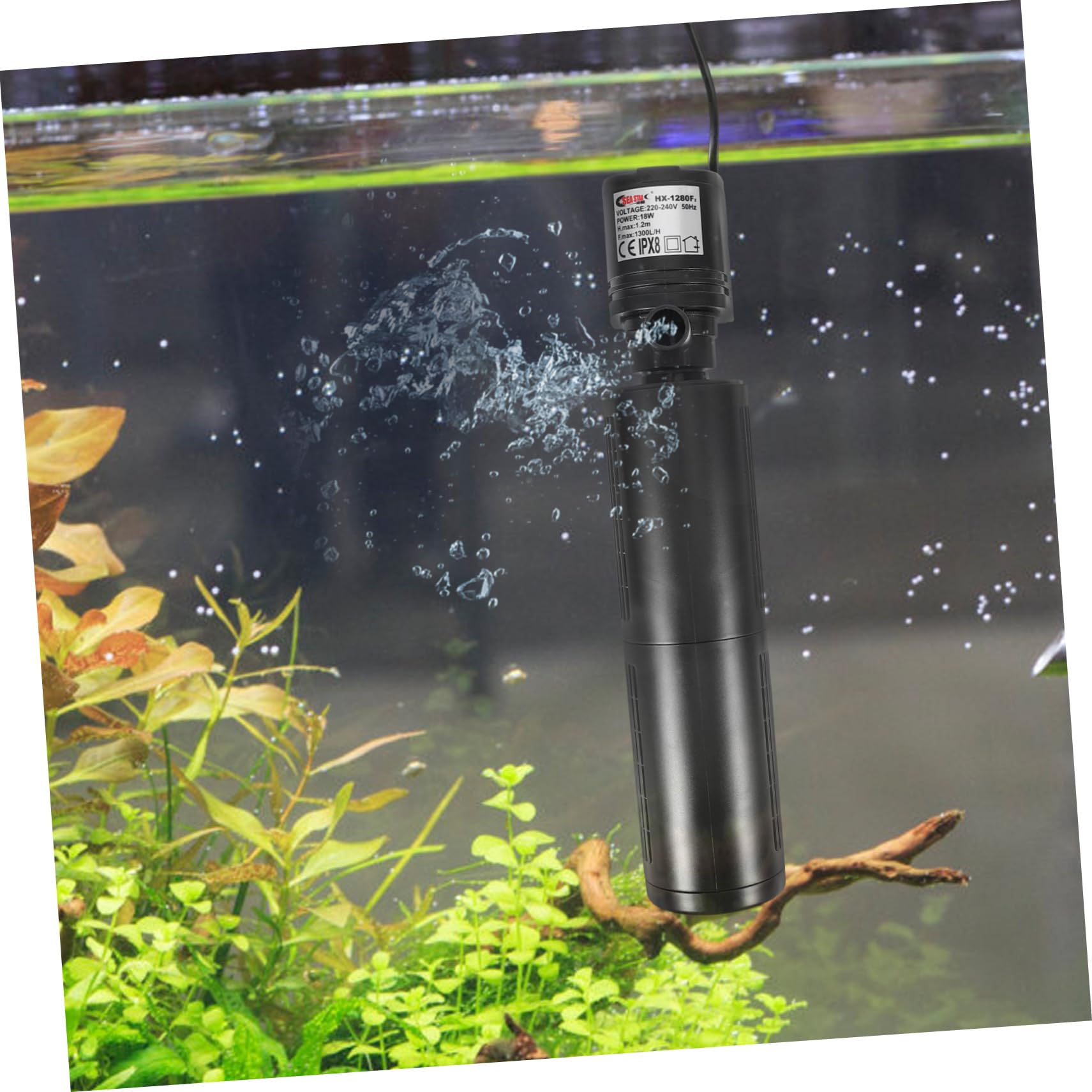 Beaupretty Filtros De Acuario De Circulación y Oxigenación Bomba De Agua Multifuncional para Peceras Compatible Sistemas De Agua Dulce y Salada Euro Estándar