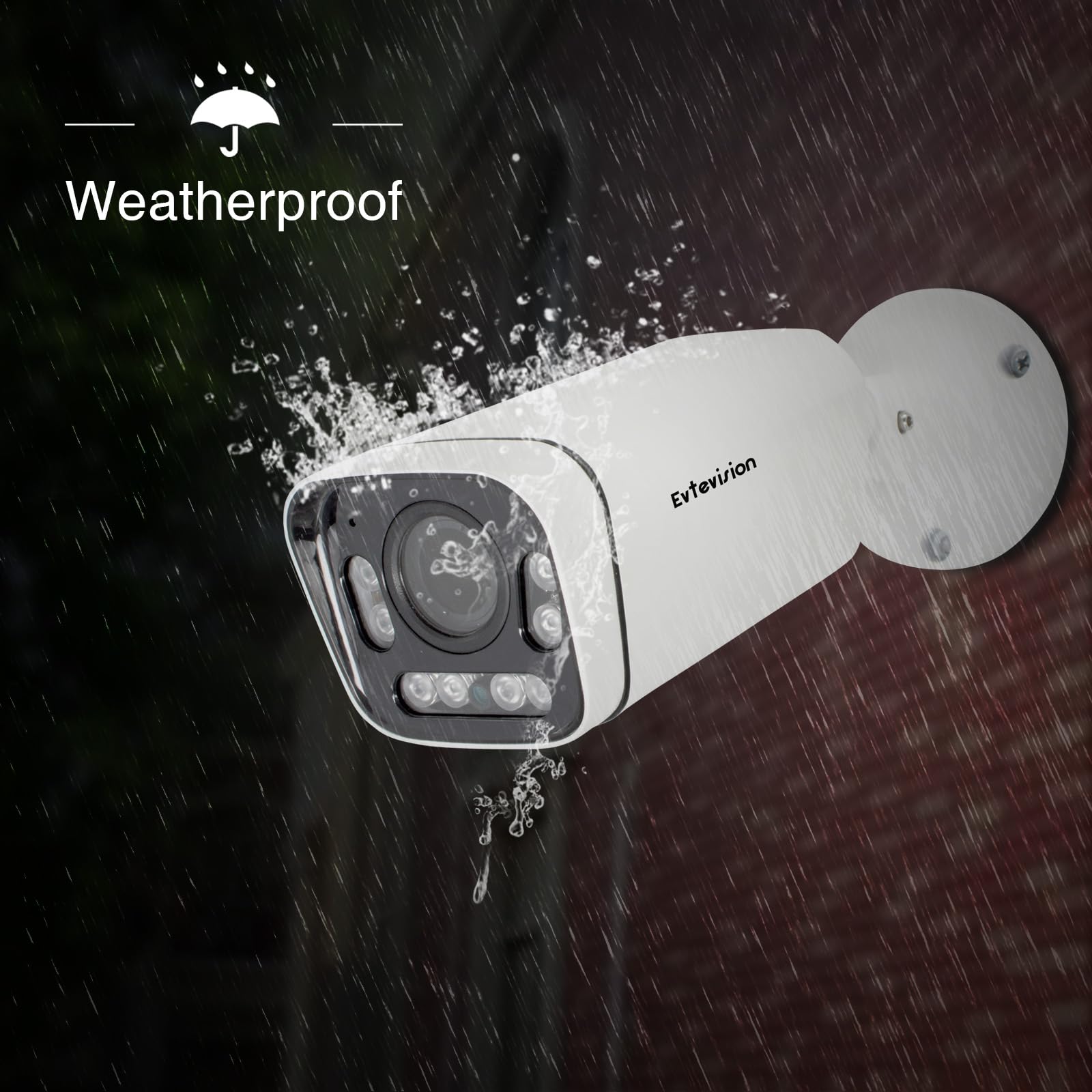 Bala Cámara de Seguridad 1080P HD 4 en 1 TVI/CVI/AHD/CVBS Cámara 2.7-13.5mm Lente varifocal IP67 Impermeable 130 pies Interior/Exterior Cámara de Seguridad de vigilancia