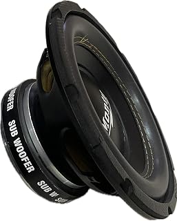 Tech-Uniuqe Premium 8 Inch Single Magnet Subwoofer, 4 Ohms, 85W RMS/600W Peak, Black