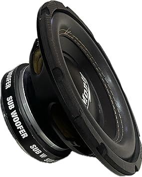 Tech-Uniuqe Premium 8 Inch Single Magnet Subwoofer, 4 Ohms, 85W RMS/600W Peak, Black