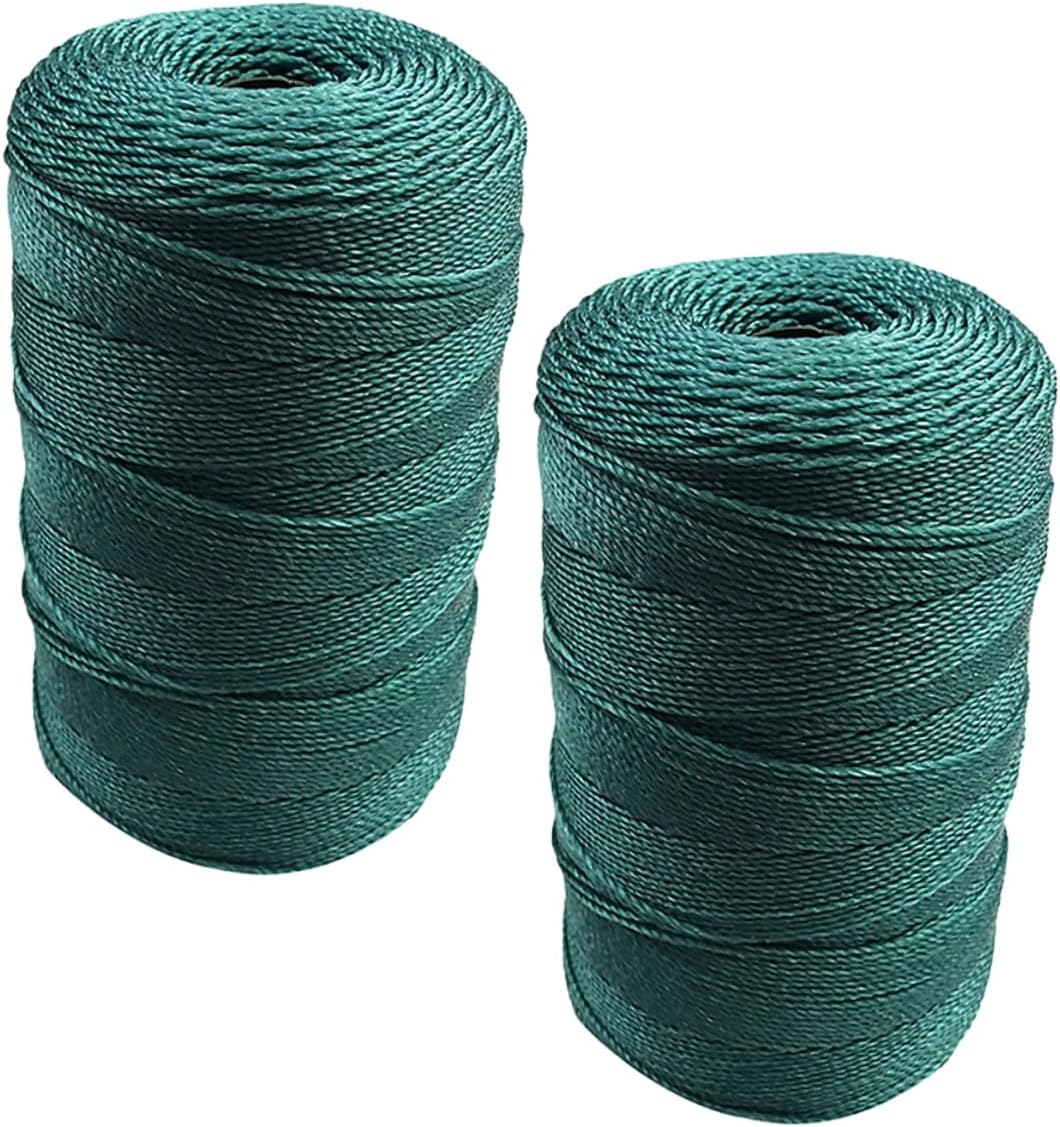 Milisten 2pcs Braided Fishing Line Rope Heavy Duty Nylon String for Freshwater and Saltwater Net Repair Minnow Net Twine