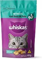 whiskas Petisco Whiskas Anti Bola De Pelo Para Gatos Adultos 40 G