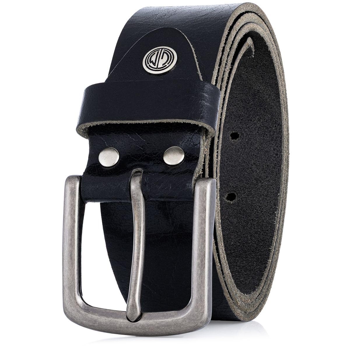 LINDENMANN riem heren buffelleer 40mm zwart, zwart, Bundweite 140 cm Gesamtlänge 155 cm W 55 XXXXL