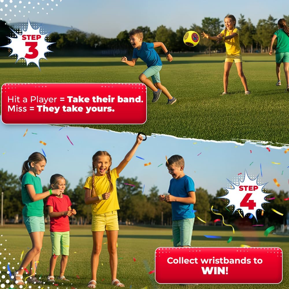 SWOOC Games® - Whomp Ball™ - Ultimate Backyard Dodgeball - Soft Foam Dice - Yard Games, PE Equipment & Team Building - Outdoor Playground Equipment Dodge Balls - Physical Education for Kids & Adults - Image 3