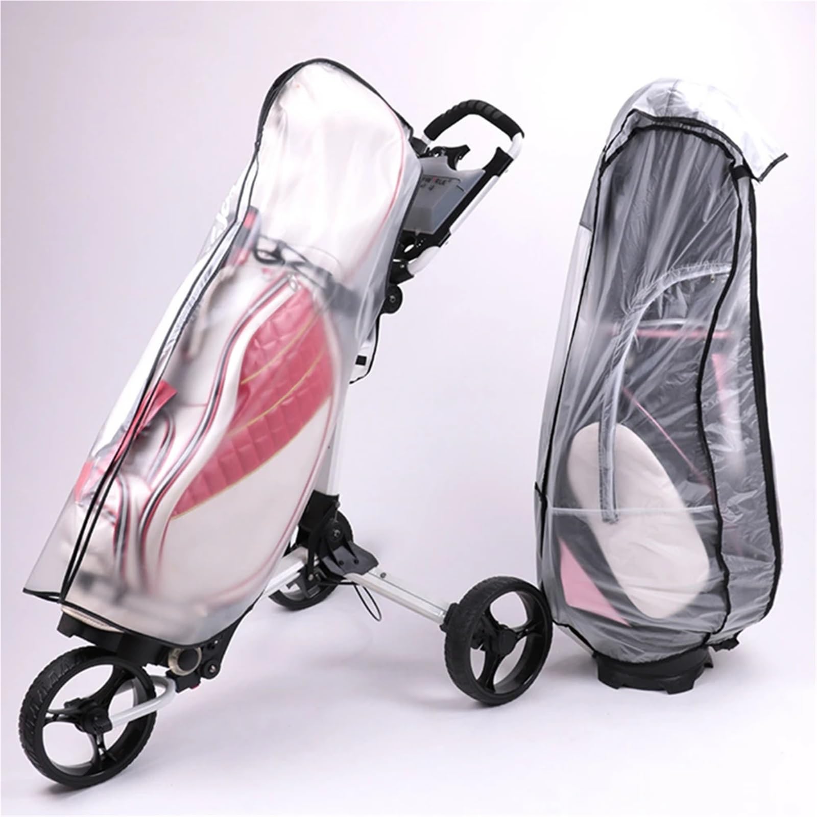 Funda para Bolsa De Golf Bolsa de Golf for Lluvia, Cubierta Impermeable con Cremallera, Gran Capacidad, Polvo, Suministros for cancha Club al Aire Libre, 2 uds