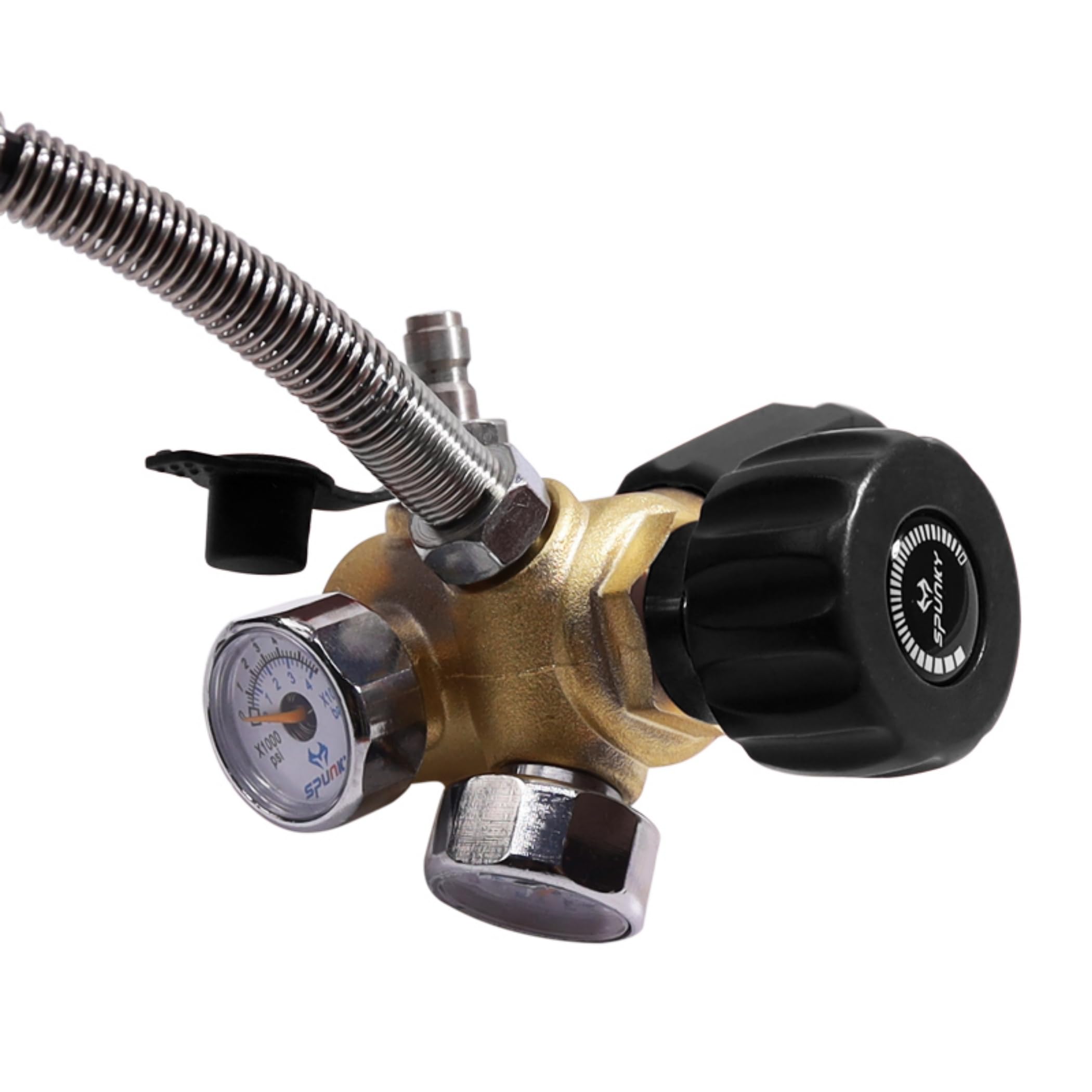 TUXING 4500 Psi/300 Bar compressore ad alta pressione Pcp Paintball, adattatore DIN valvola Scuba con tubo morbido da 24 pollici, valvola di ricarica Pcp per serbatoio d'aria, fucile ad aria compressa