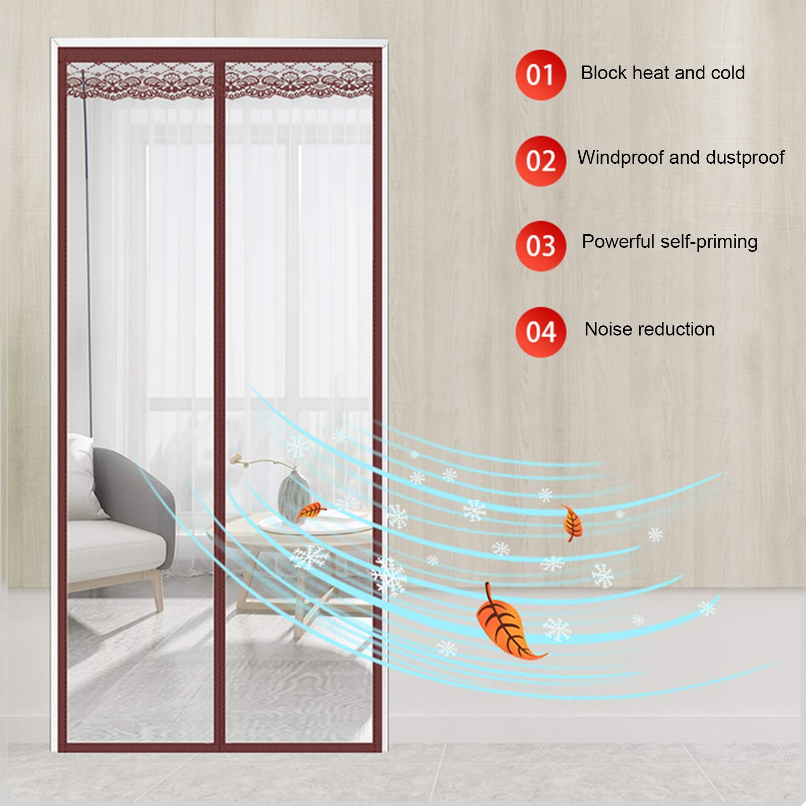Magnet-Türvorhang Transparent – Wärmeisolierung Für Winter
