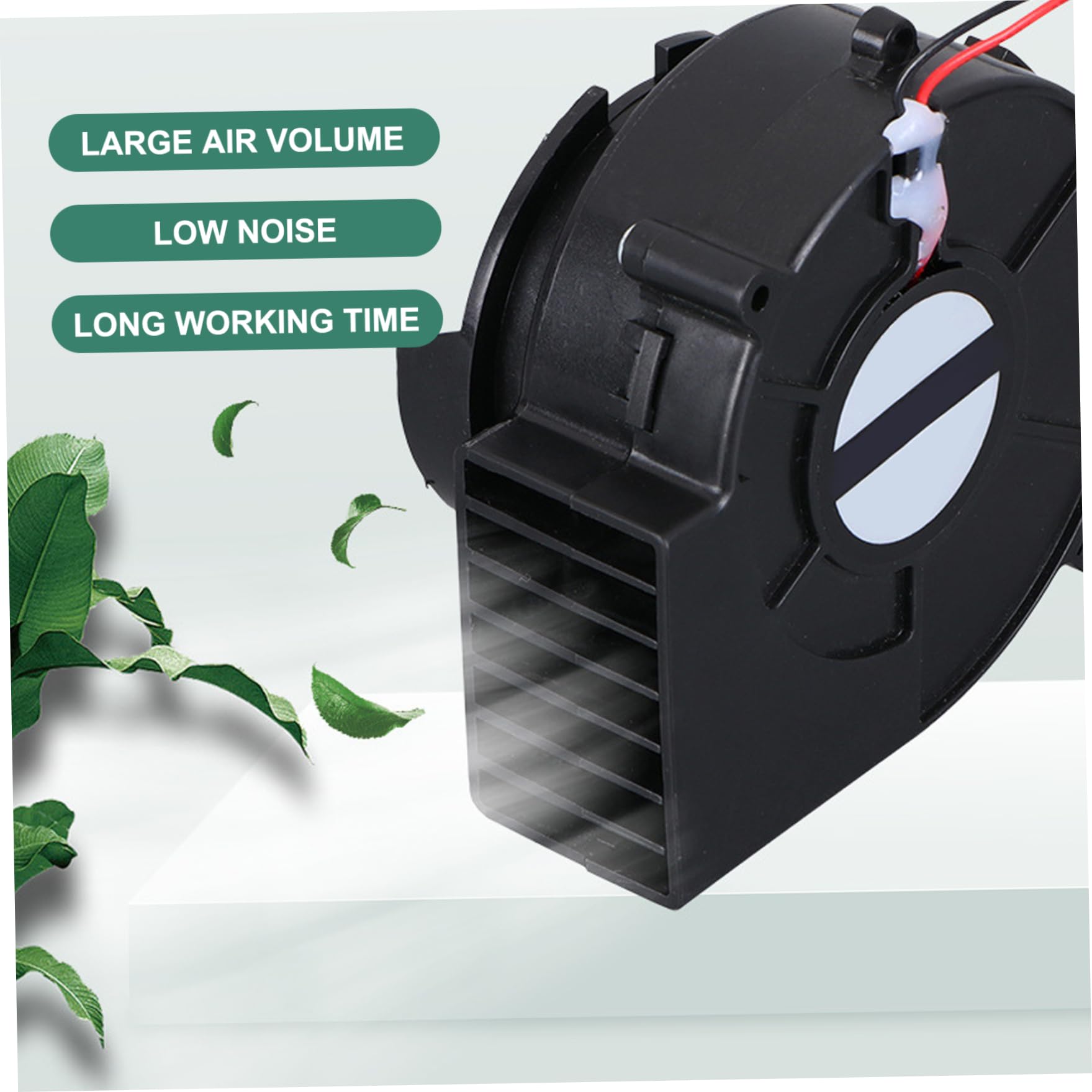 Soplador de aire para inflables, 10.2w 31cfm volumen de aire ventilador inflable con 2 cuerdas de luz LED, ventilador de reemplazo inflable de bajo ruido para decoraciones inflables de patio de pascu