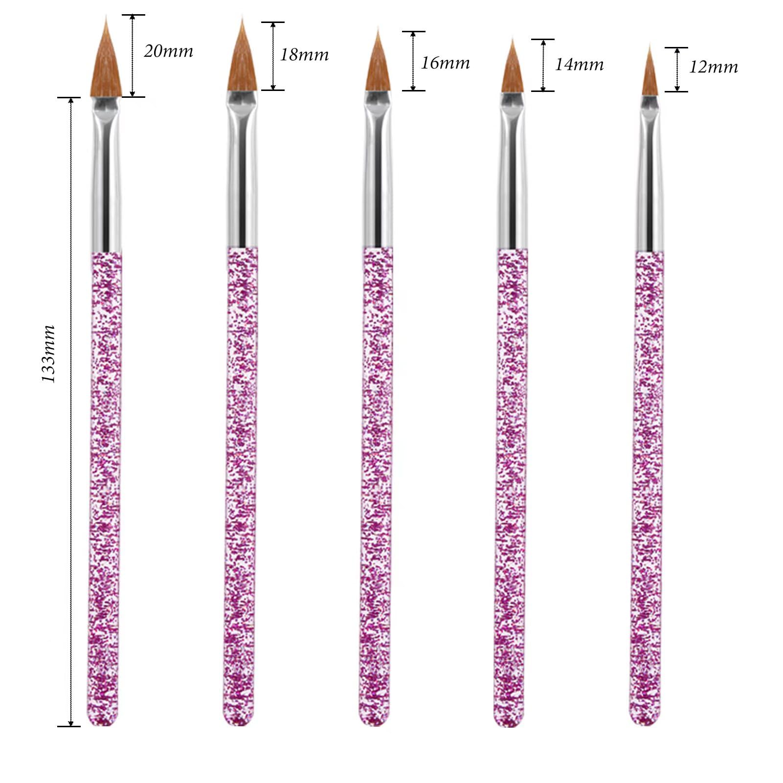 Juego de 36 pinceles de arte de uñas, juego de herramientas de arte de uñas, bolígrafo de diseño de uñas con cepillo de gel de extensión, herramientas de punteado de uñas, cepillo de dibujo 4