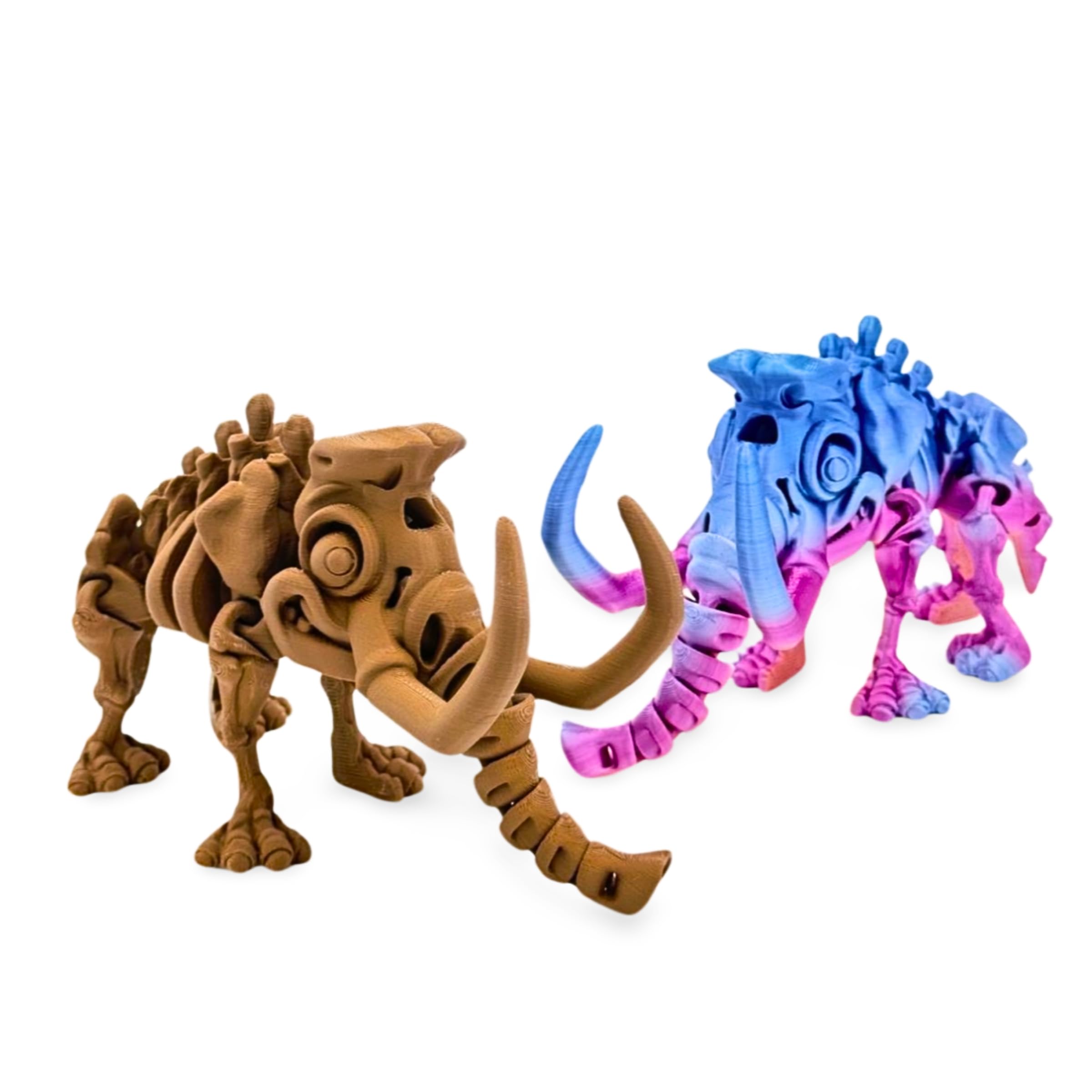Amazon.co.jp: 3Dプリント連結マンモスおもちゃ | 柔軟なフィギュア