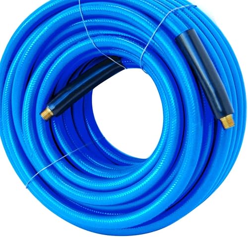 Miniatura 4 de Elite - Carrete de manguera de aire retráctil con manguera de aire de poliuretano de 3/8 pulgadas por 50 pies, resistencia excepcional a la