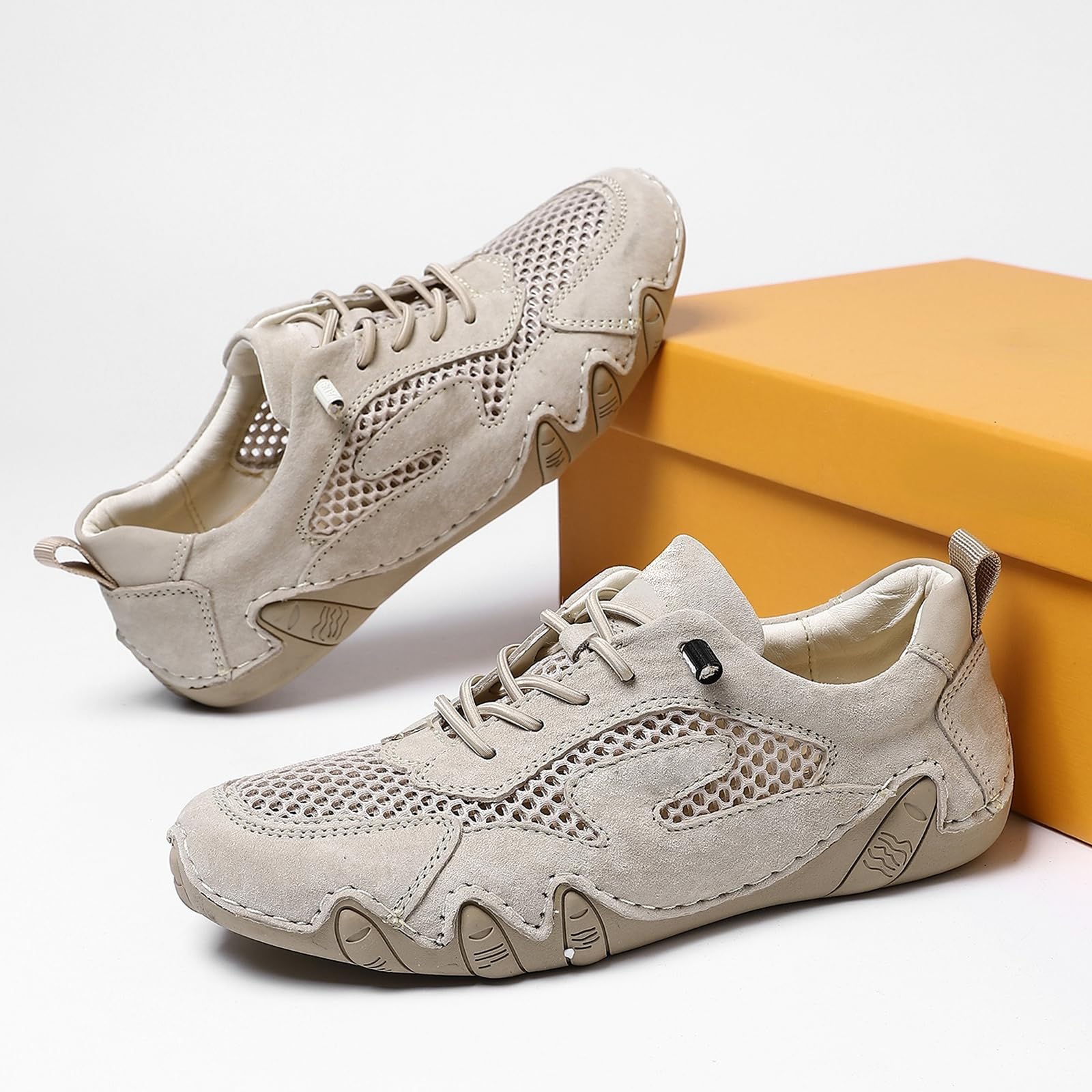 Buty trekkingowe Slip on Mesh Elastyczne sznurowadła | wentylowana siateczka, elastyczne sznurowadła, łatwe zakładanie, krótkie użytkowanie na zewnątrz