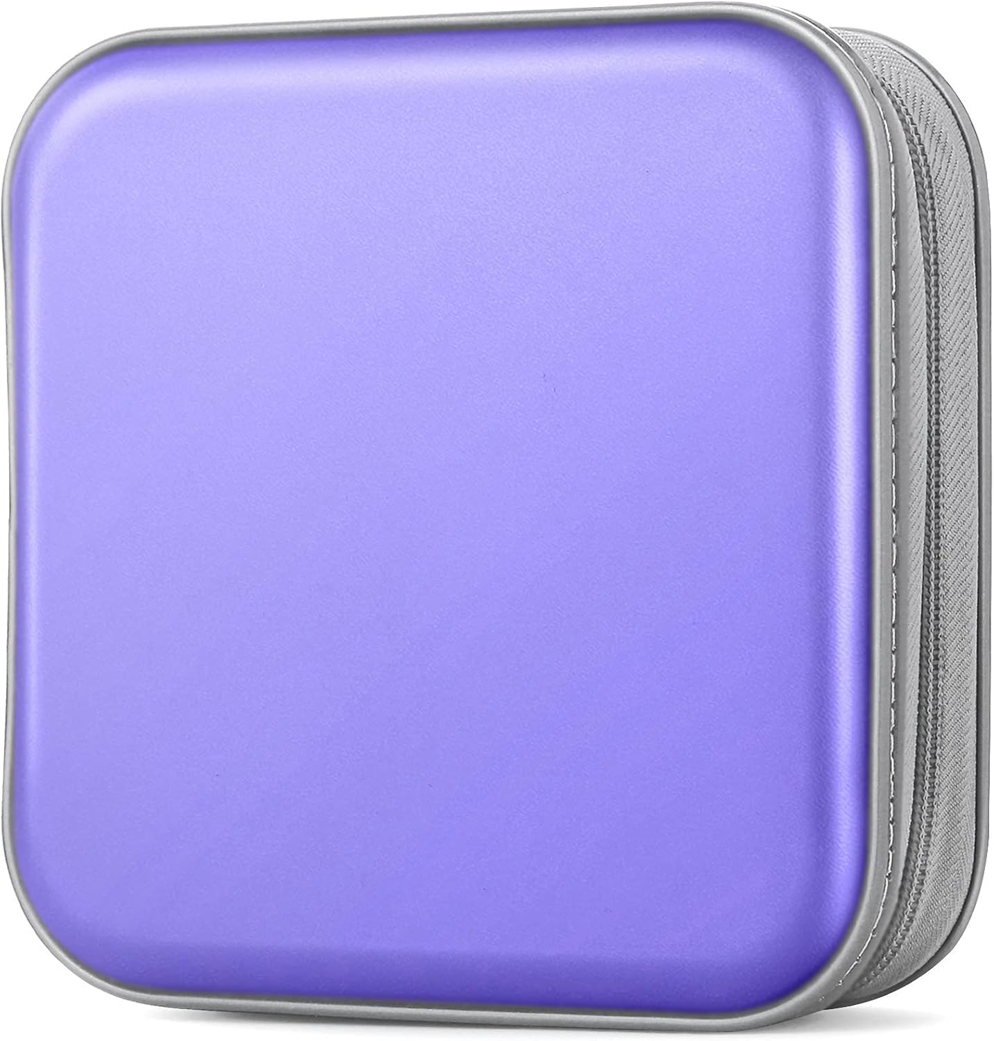 Photo 1 of  CD Case, DVDs Wallet Holder, CD/DVD Case Wallet 40 Discs Heavy Duty Bag Binder Storage Booklet Album (Light Purple) 