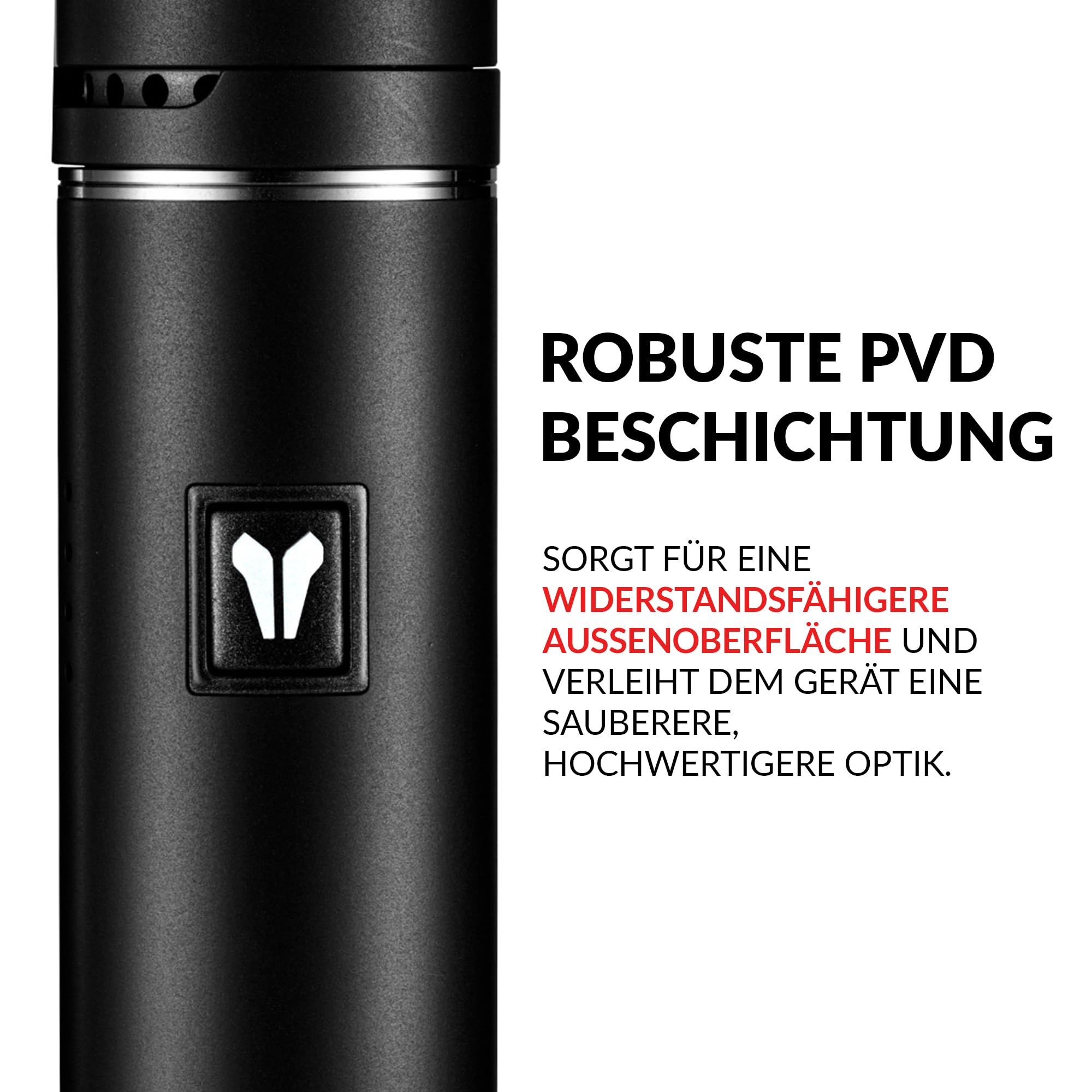 Utillian 5 V4 Wax Pen | Konzentrat Vaporizer mit 2 Spulen | 4 Spannungseinstellungen | Integriertes Dab-Tool | Einstellbarer Luftstrom | 1500-mAh| USB-C Aufladen (Schwarz)