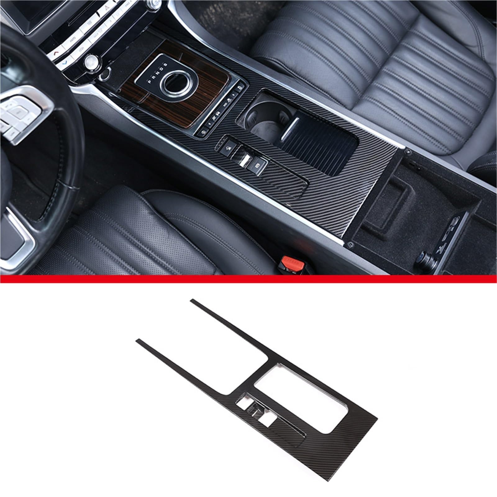Accessoires Intérieurs De Garniture Couvercle Panneau Changement Vitesse Console Centrale Voiture pour Jaguar pour F-Pace XE XEL XF XFL 2016-2020
