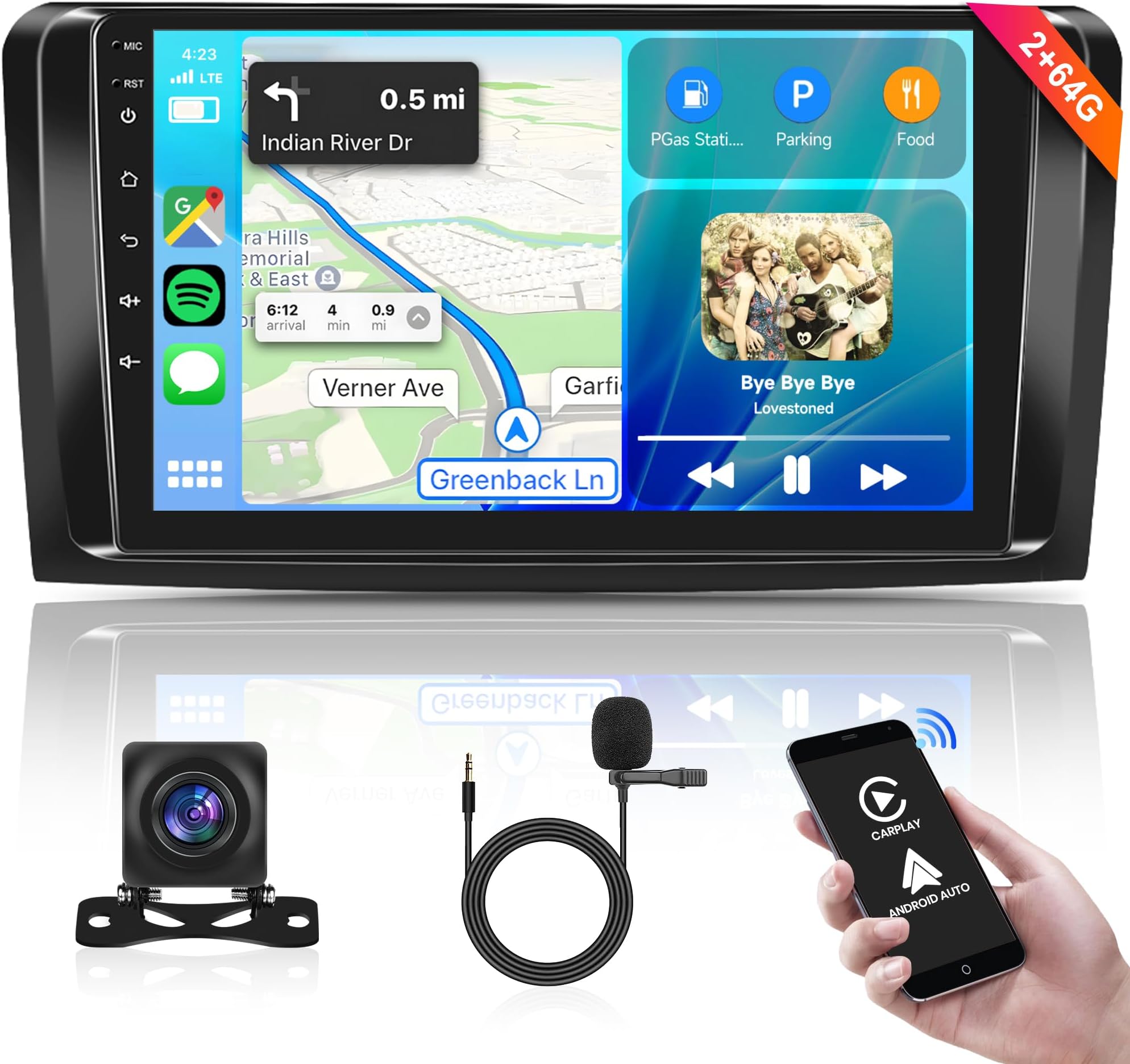 1G 32G Wireless Apple Carplay Android Autoradio 2 Din für Suzuki SX4 2006-2013 Fiat Sedici 2005