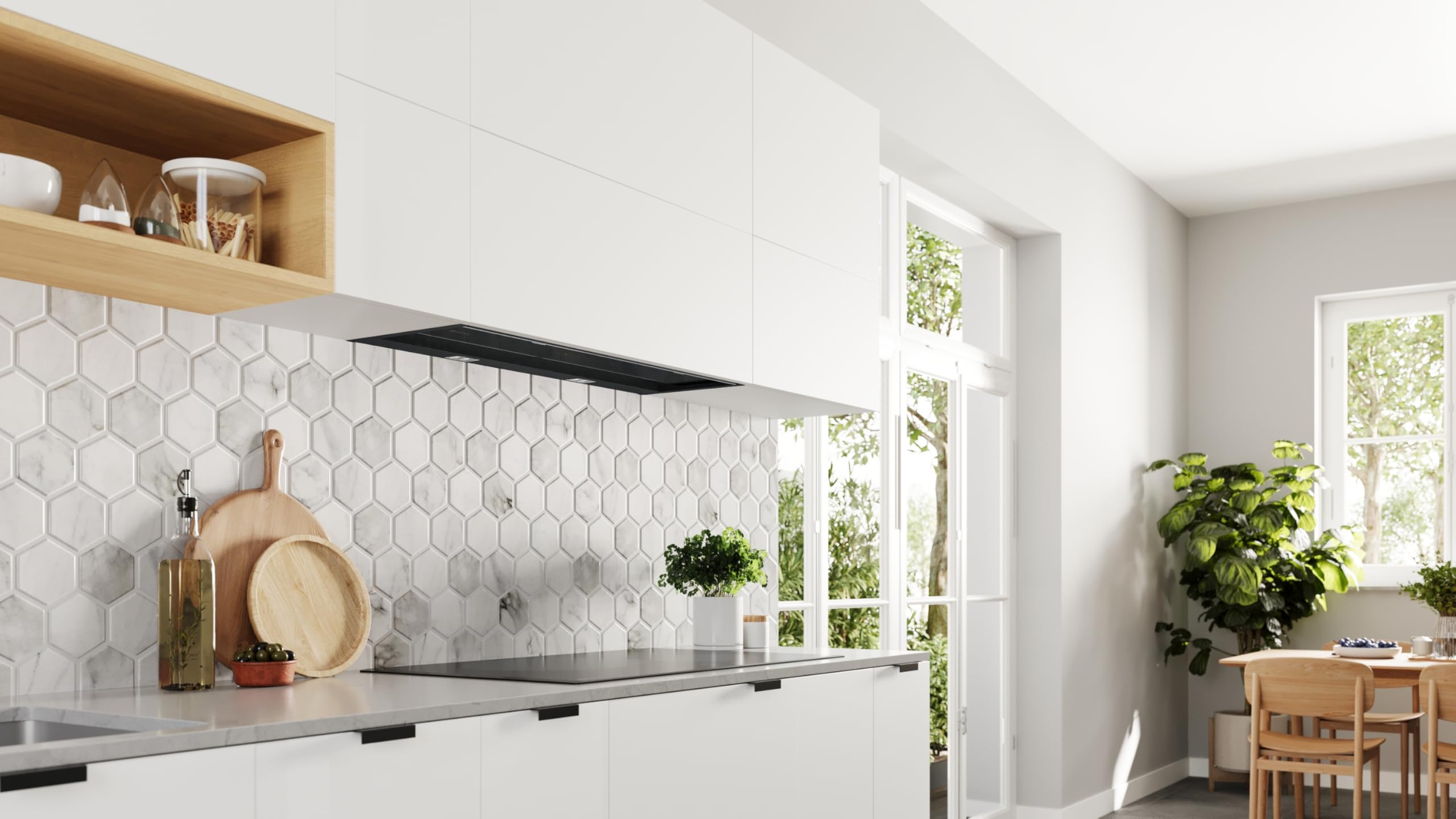 Balay - Campana decorativa integrable, 90 cm de ancho, Extra Silencio, Negro mate, 3BD897GM