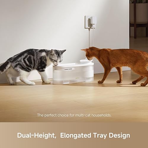 Miniatura 2 de MOVA WF10 Pro - Fuente de agua para mascotas, fuente de agua para gatos con bomba silenciosa y 3 modos de flujo de agua, dispensador de agua para