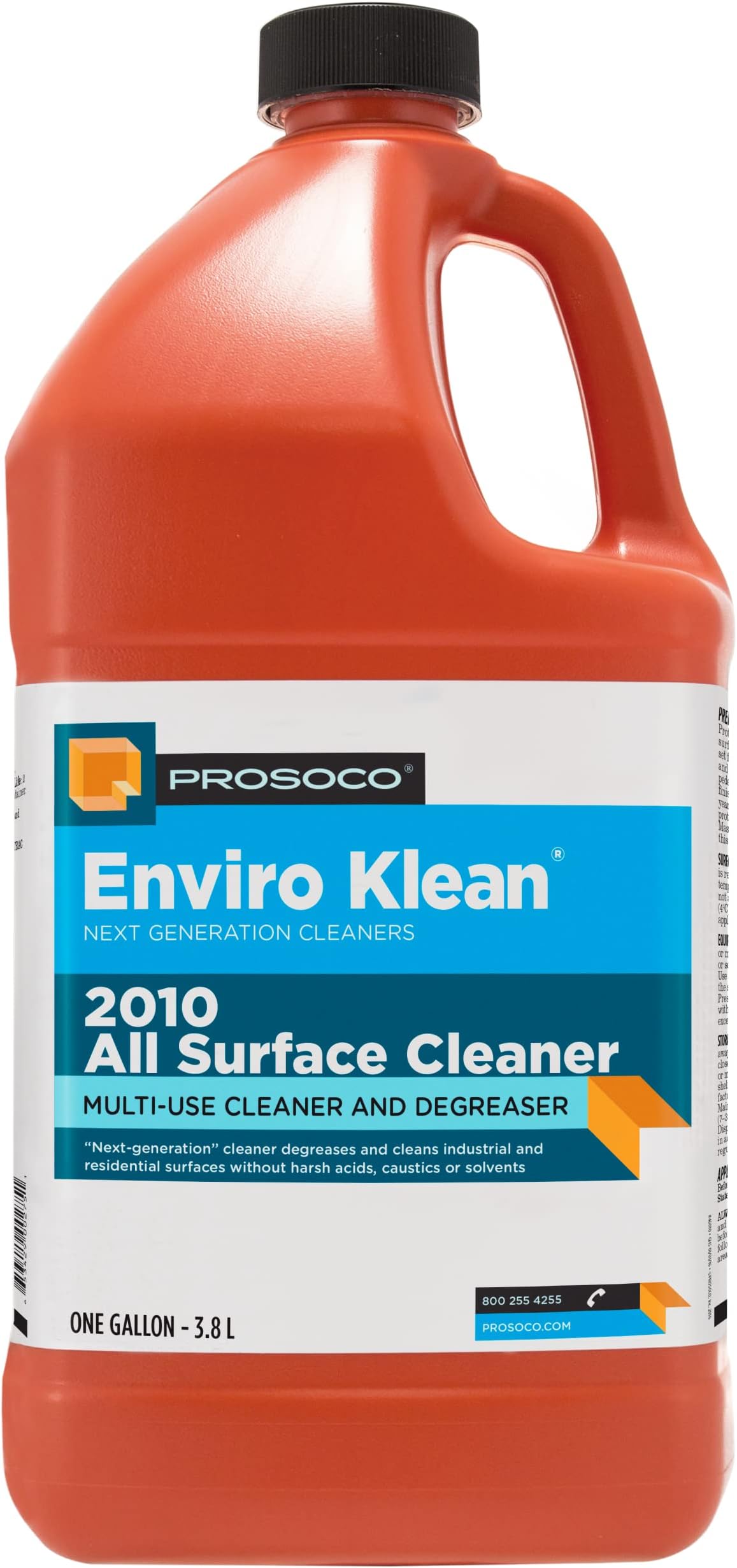 - Prosoco Enviro Klean® 2010 All Surface Cleaner - Concentrated, Industrial Strength, All-Purpose & All-Surface/Hard Surface Cleaner - One diluted gallon can make up to 10 gallons