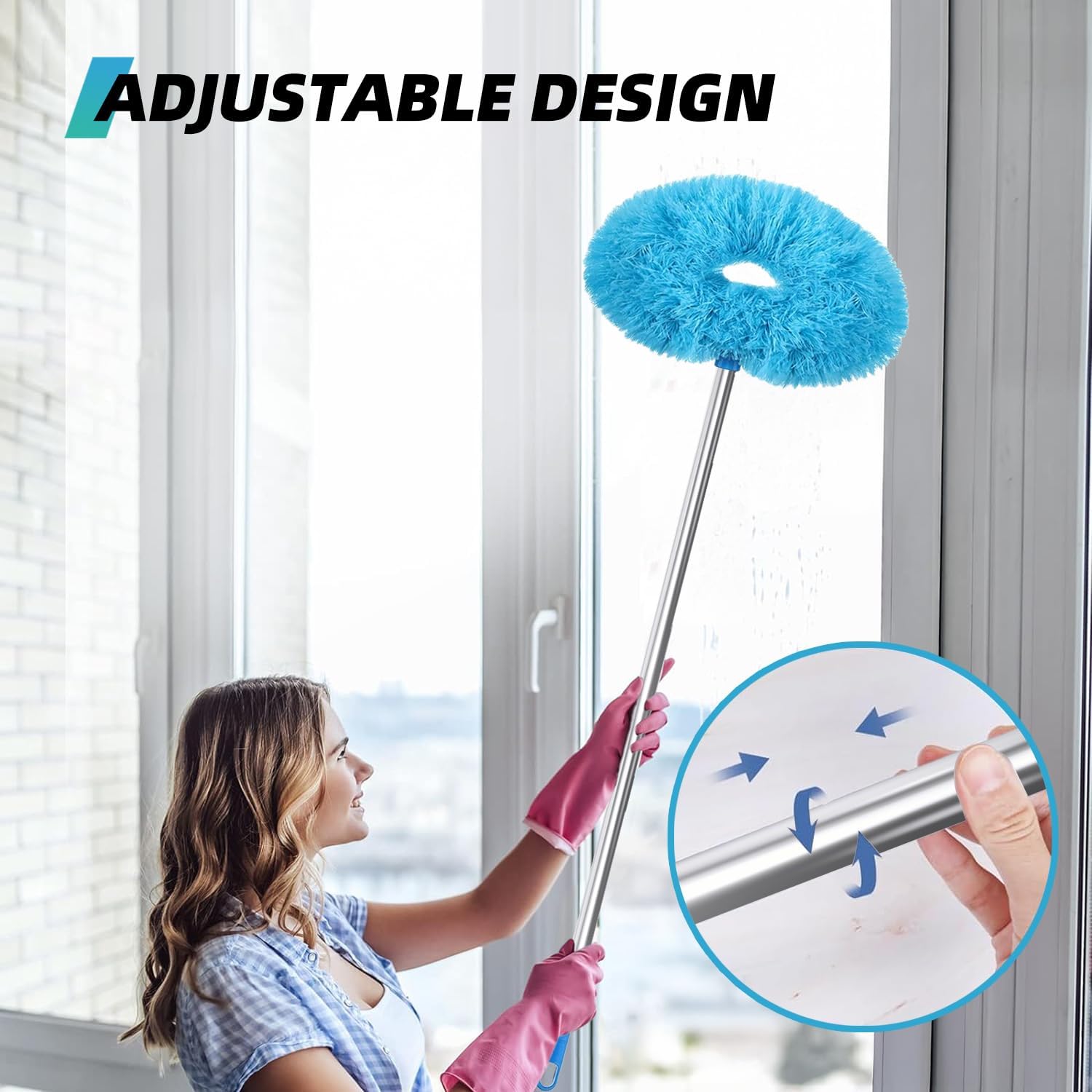 Ceiling Fan Cleaner Duster, Reble Microfiber Duster with Extens