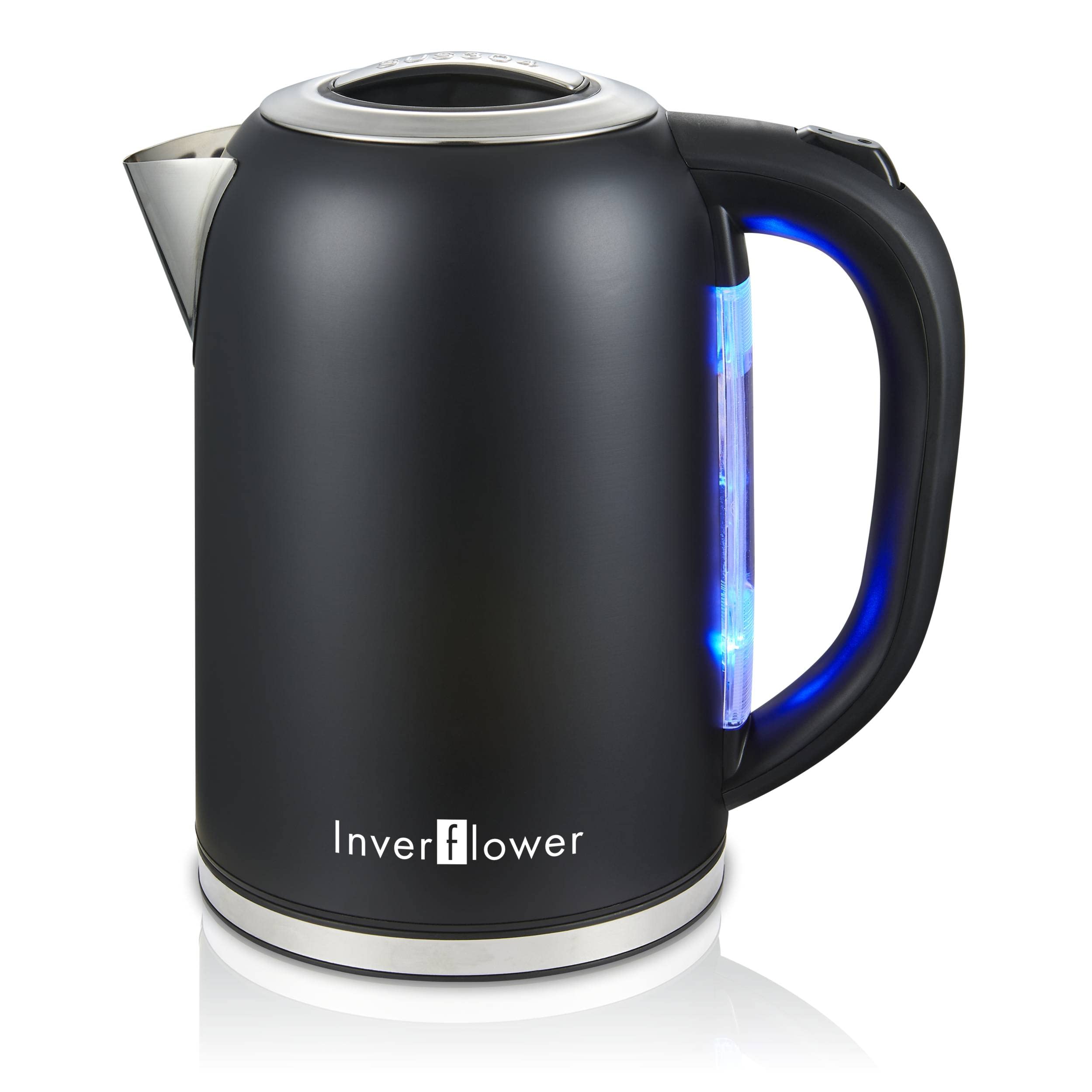 Amazon.com: Electric Kettle, 1.7L 1500W Stainless Steel Cordless Hot Water  Kettle, Boil-Dry Protection、 Auto Shut-Off and Fast Boiling- Perfect for  Cooking Boiling Water, Coffee, Tea (Matte Black): Home u0026 Kitchen