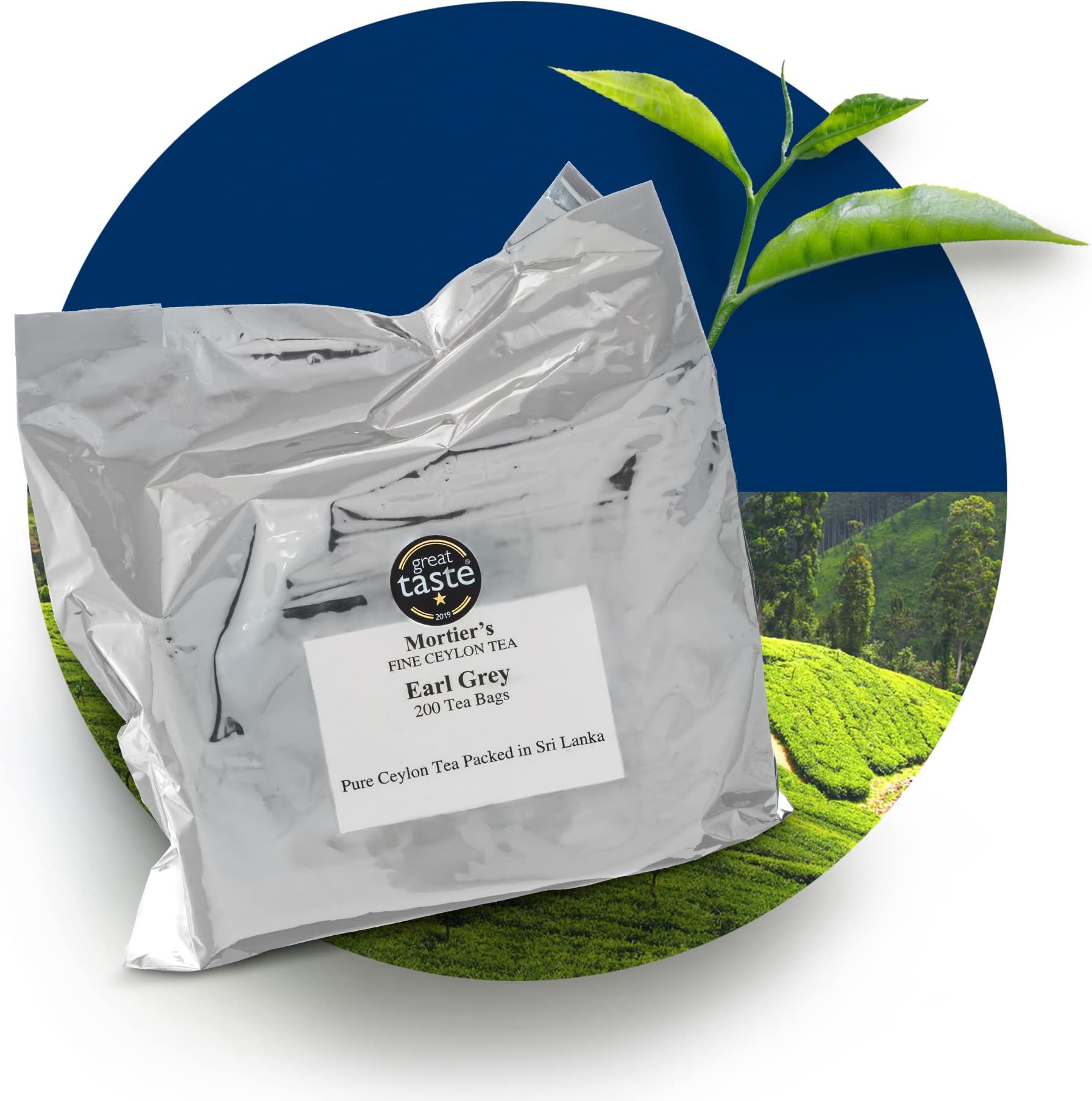 Mortier’s Earl Grey Tea Bags, Premium Black Tea with Bergamot Oil, Pure and Unblended Ceylon Tea, Handpicked and Traditionally Made in Sri Lanka, 400 Grams, 200 Earl Grey Tea Bags, Mortier’s Tea