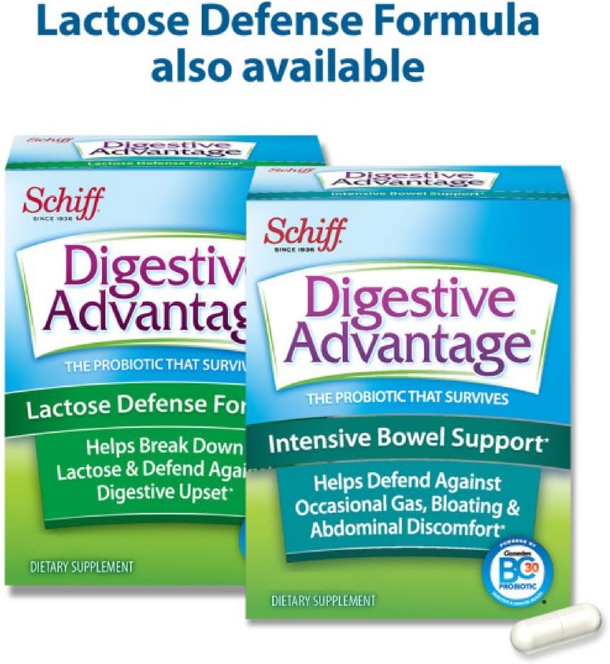 Digestive Advantage Intensive Bowel Support, 32 Capsules (Pack of 2)
