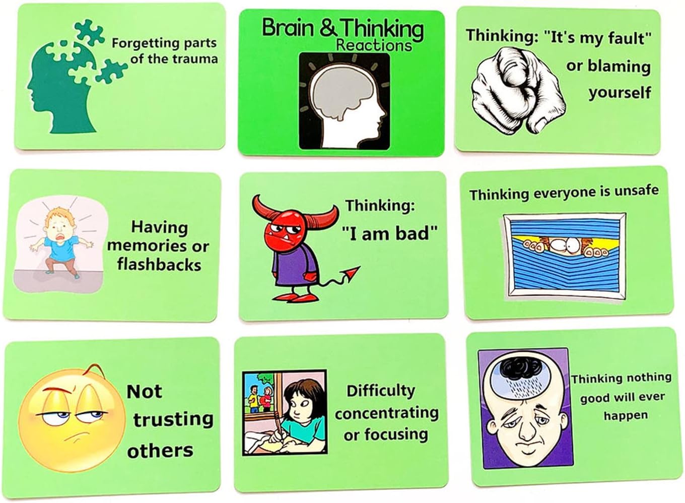 Trauma Reaction Cards for Children & Adolescents
