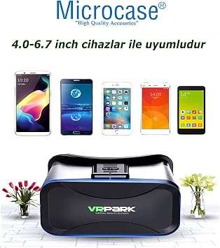 Microcase VRPARK V7 3D Virtual Reality Glasses + VR Wireless Bluetooth Control-AL4749