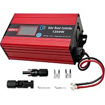 30A Boost 1200W MPPT Solar Charge Controller, 12V-60V Input to 48V/60V/72V Output, 30A Input 15A Output, LCD Display, LiFePO4/Lithium/Lead Acid Battery for RV & Solar System Outdoor 1200, Watts