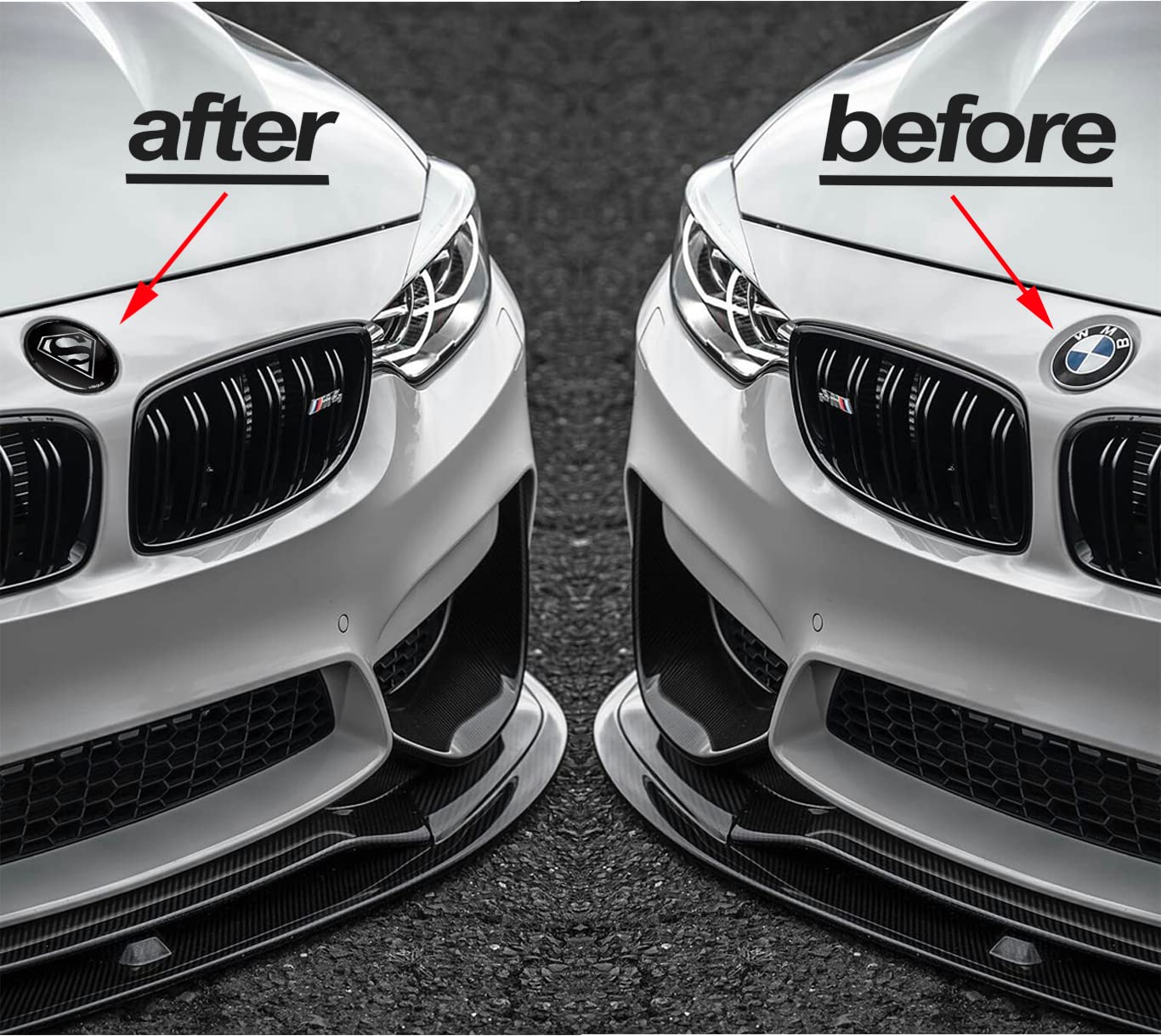 Amazon.com: SkinoEu Compatible with BMW Emblem 51767288752 Front 