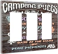 Vista 125 de Cubierta de interruptor de luz decorativa de pared de bruja negra Ouija Gótica Esqueleto Calavera 1 banda Placa frontal eléctrica de interruptor