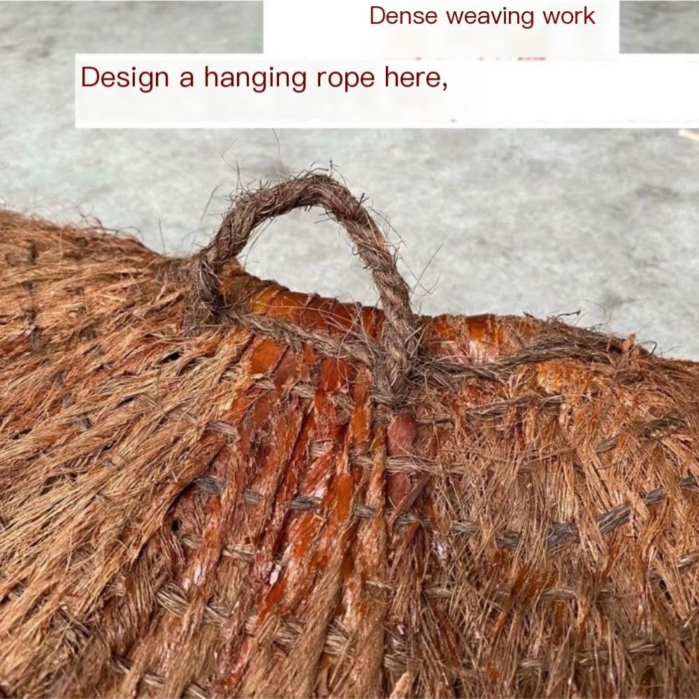 Set mantella antipioggia intrecciata a mano, decorazione rurale | Fibra naturale fatta a mano, stile rurale, pezzi multipli, oggetti di scena for la danza