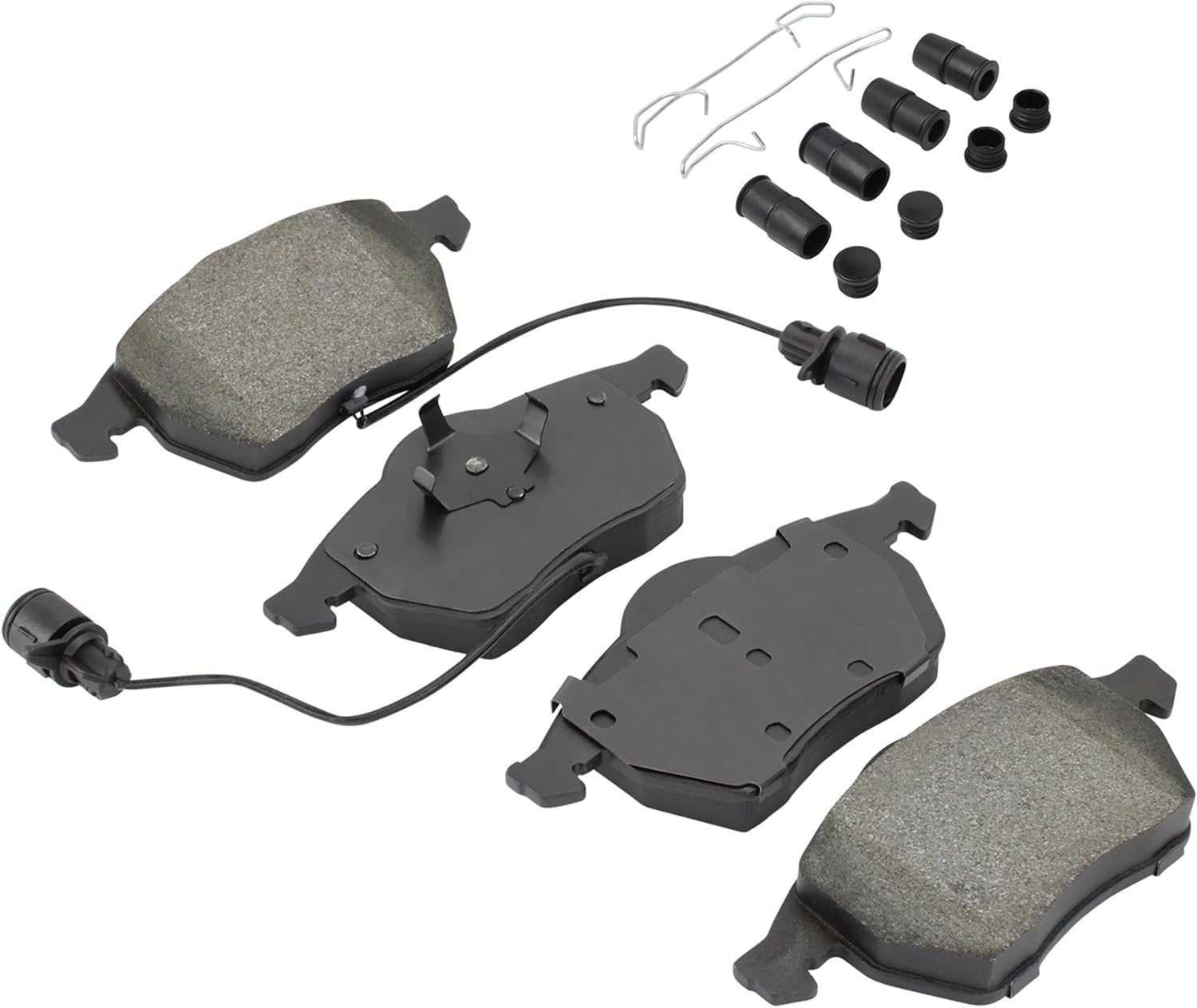 QUALITY-BUILT Front Semi-Metallic Brake Pads, Premium 1001-0555M, Compatible with 1992-1999 Audi/Volkswagen (100,100 Quattro,A4,A4 Quattro,A6,A6 Quattro,Golf)