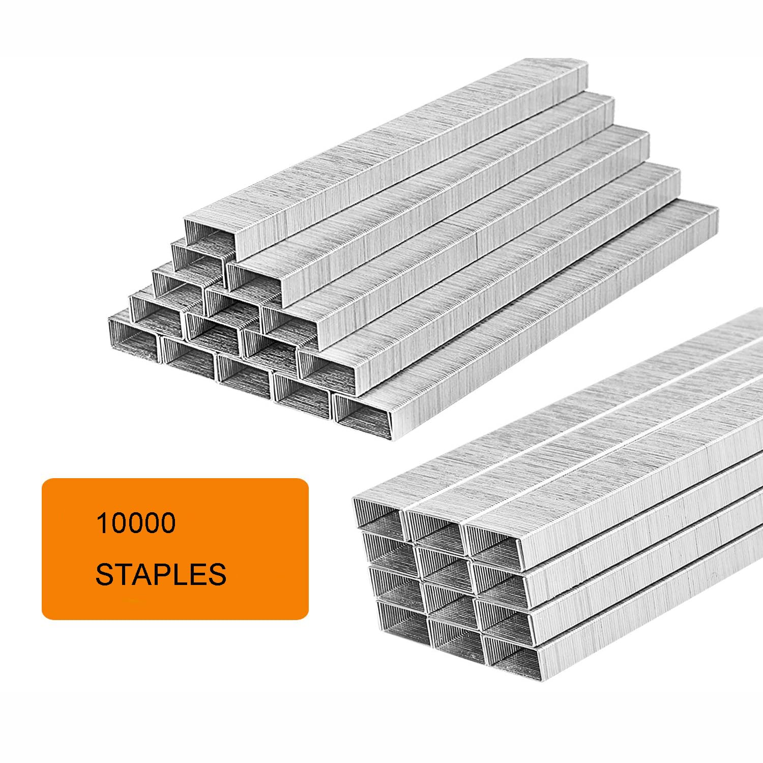 Paquet De 10000 Agrafes Légères, Comprenant Des Agrafes De 13 Mm, 17 Mm, 23 Mm, Agrafes De Bureau, Agrafes De Bureau, Sans Bourrage, Agrafes Standard, Recharge D'agrafes